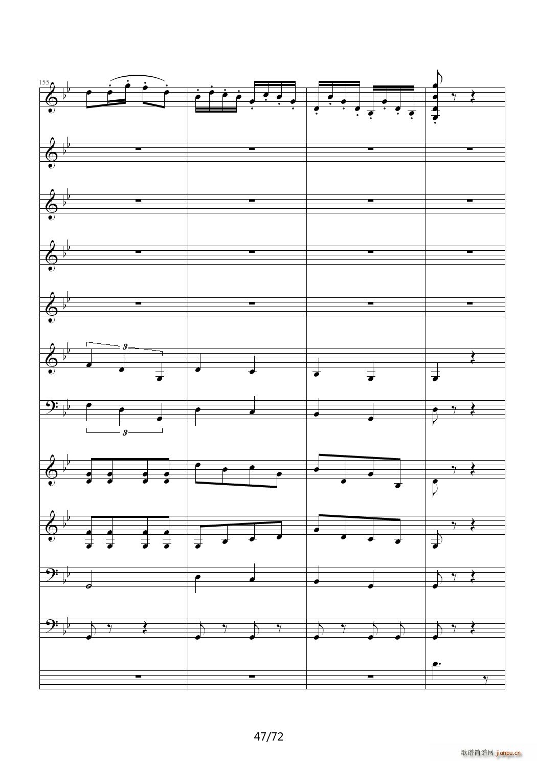 爱诠释的夜 前篇 C调(钢琴谱)47