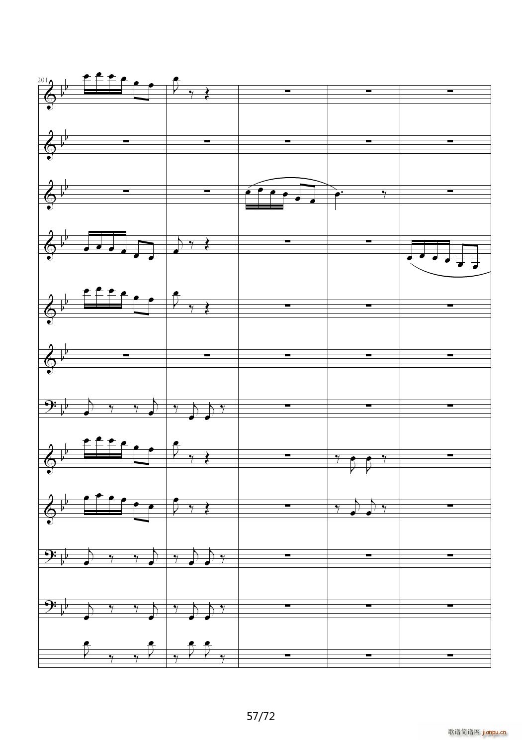 爱诠释的夜 前篇 C调(钢琴谱)57