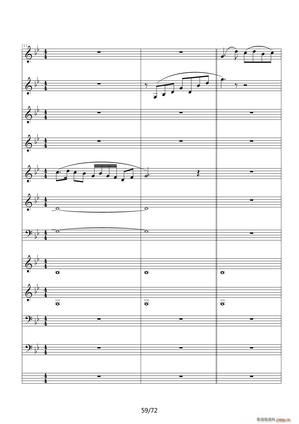 爱诠释的夜 前篇 C调(钢琴谱)59