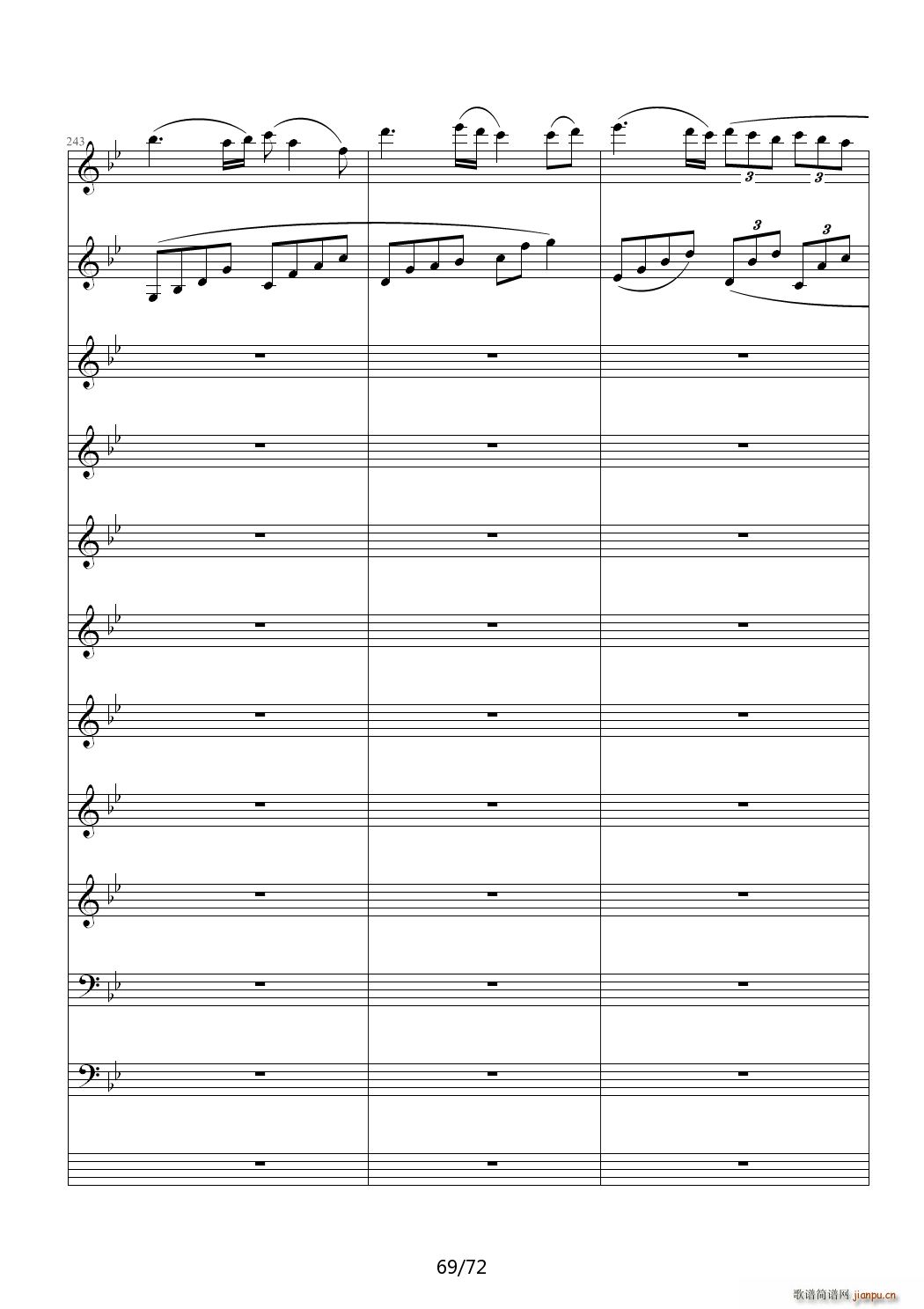 爱诠释的夜 前篇 C调(钢琴谱)69