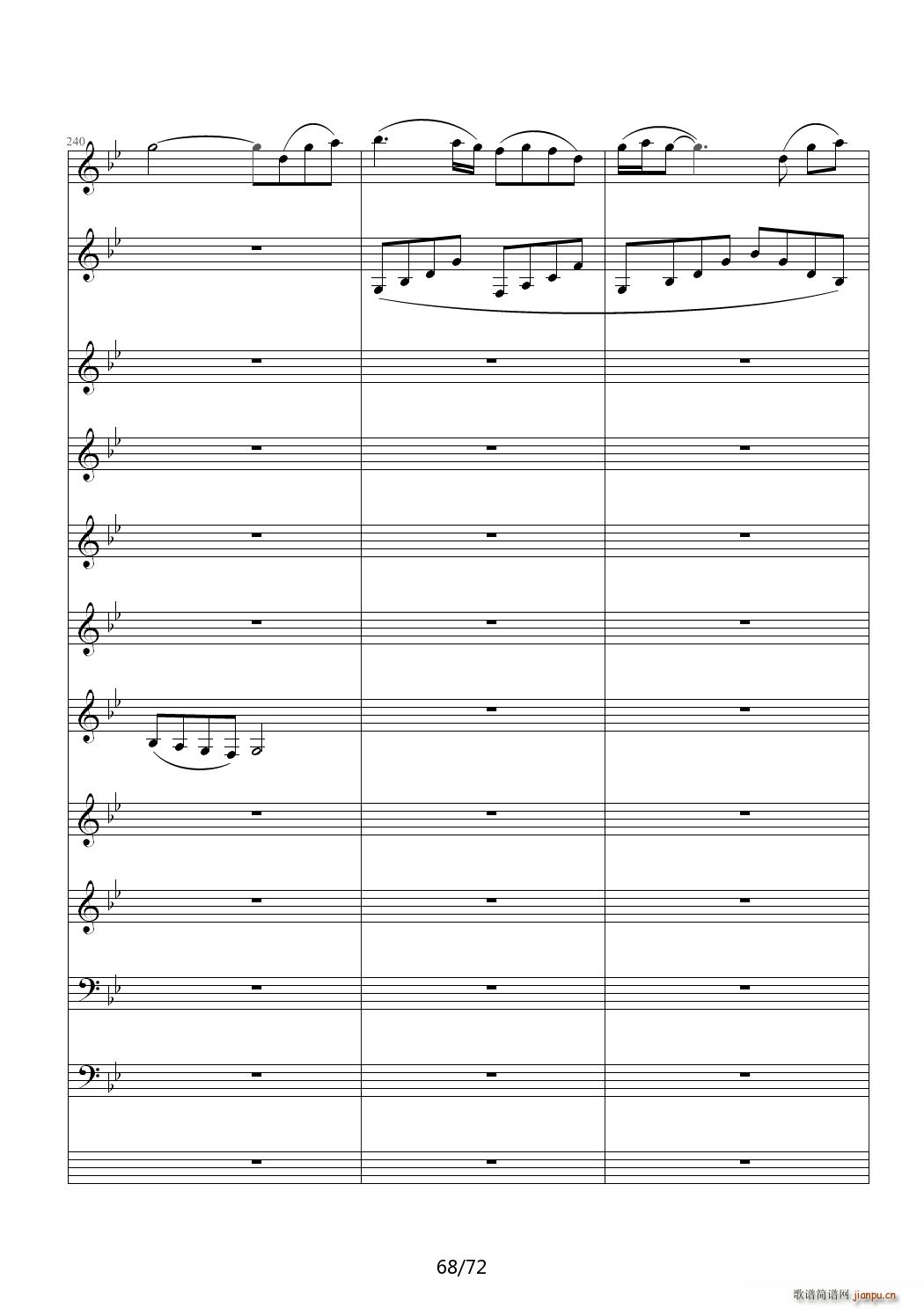 爱诠释的夜 前篇 C调(钢琴谱)68