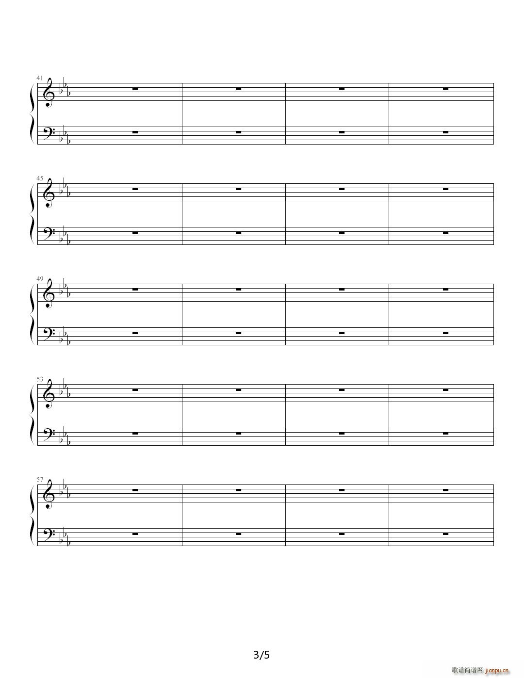 Cheitmas?雪 降E调(钢琴谱)3