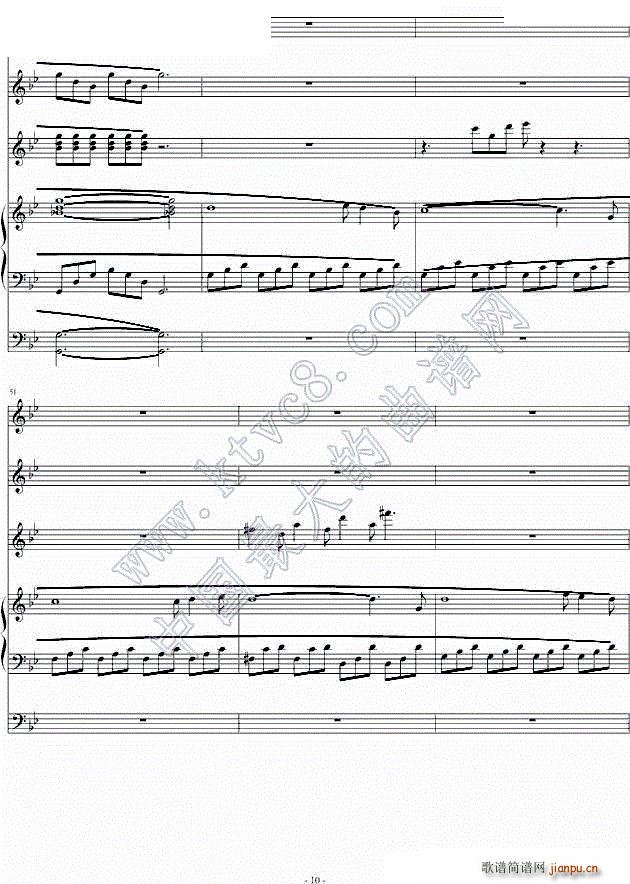 记忆 memory(钢琴谱)10