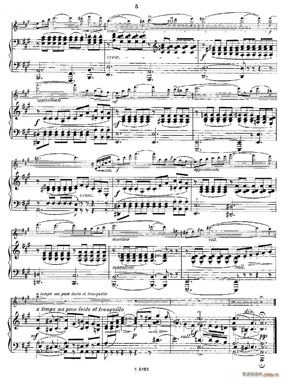 Wiedersehen Op 46 长笛 钢琴伴奏 铜管(钢琴谱)5