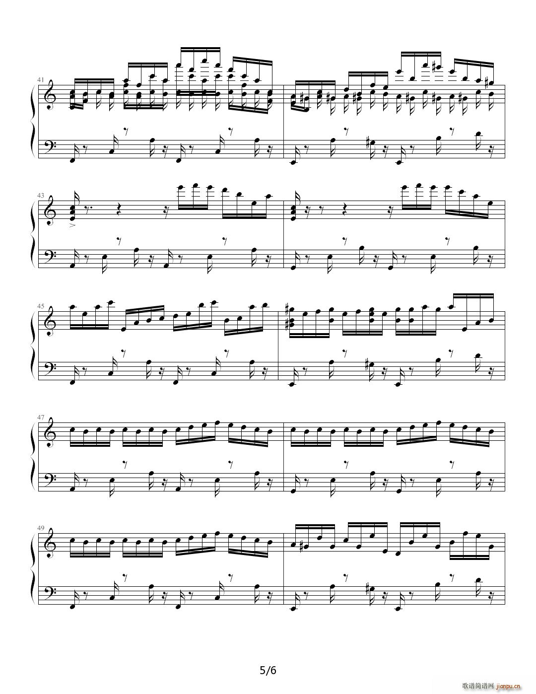 fancy ball C调(钢琴谱)5