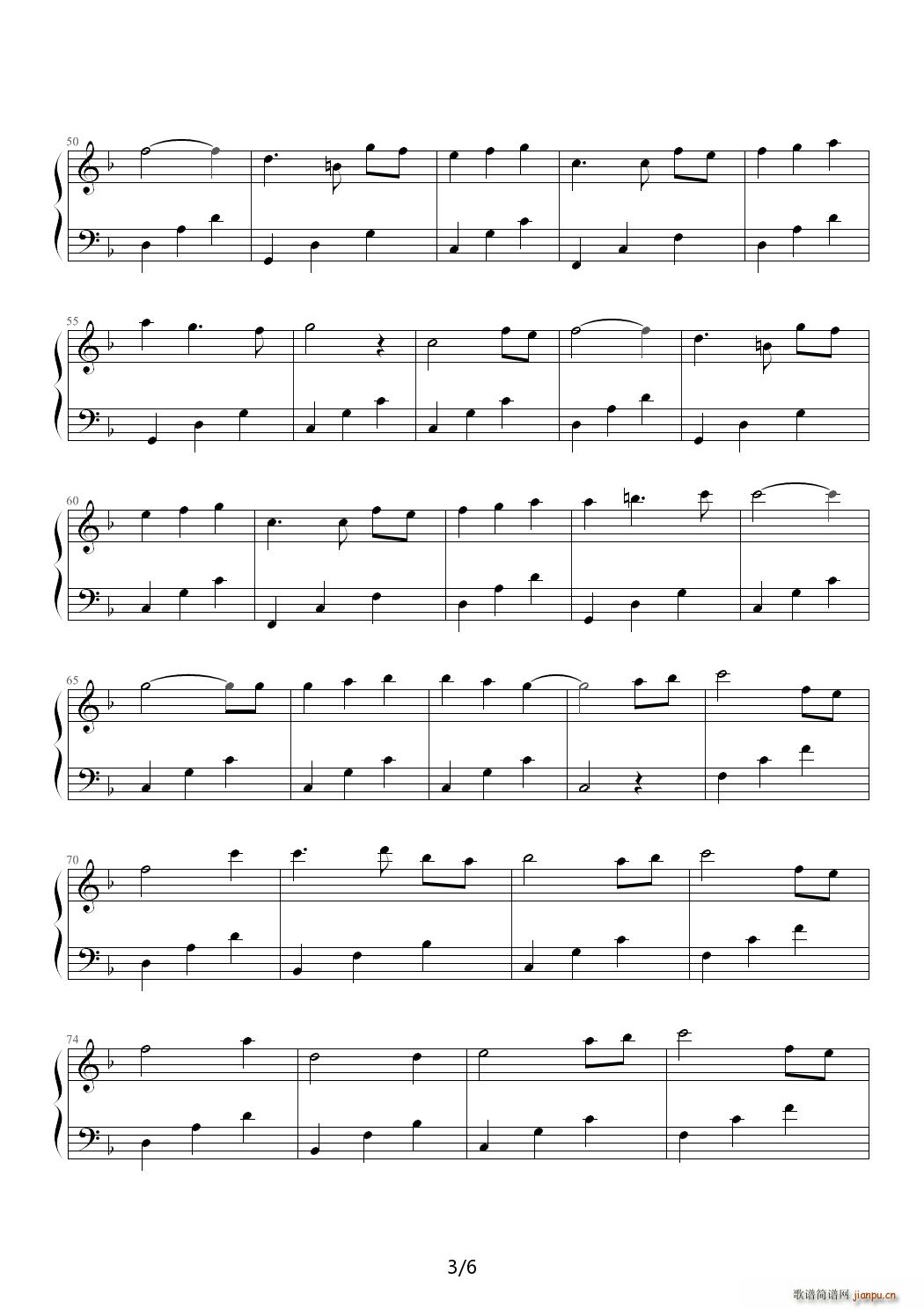 Brian Crain 的 Butterfly Waltz(钢琴谱)3