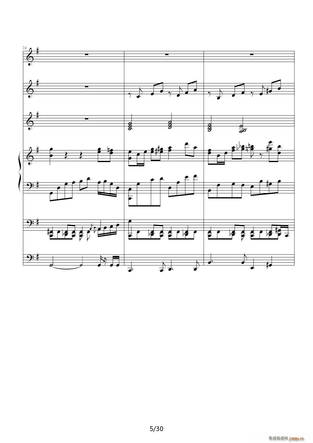 金牛座 Taurus G调(钢琴谱)5