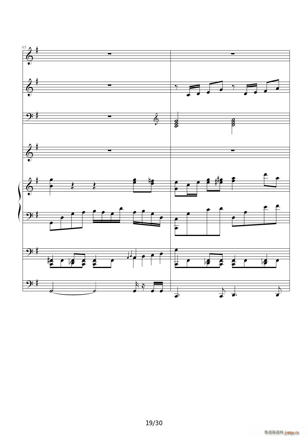 金牛座 Taurus G调(钢琴谱)19