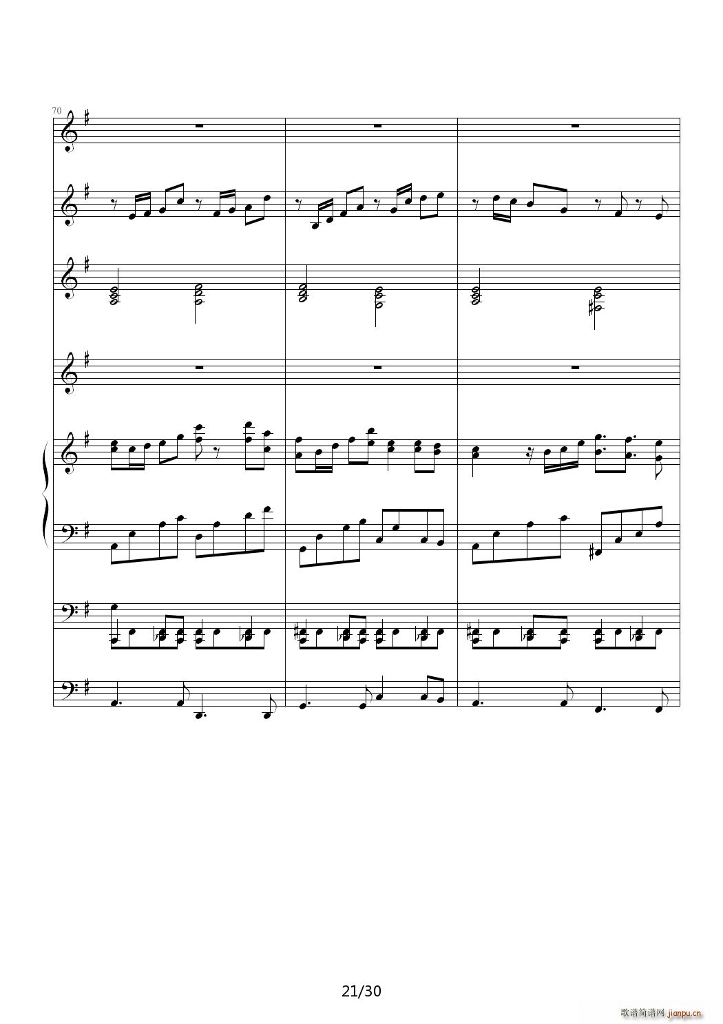 金牛座 Taurus G调(钢琴谱)21