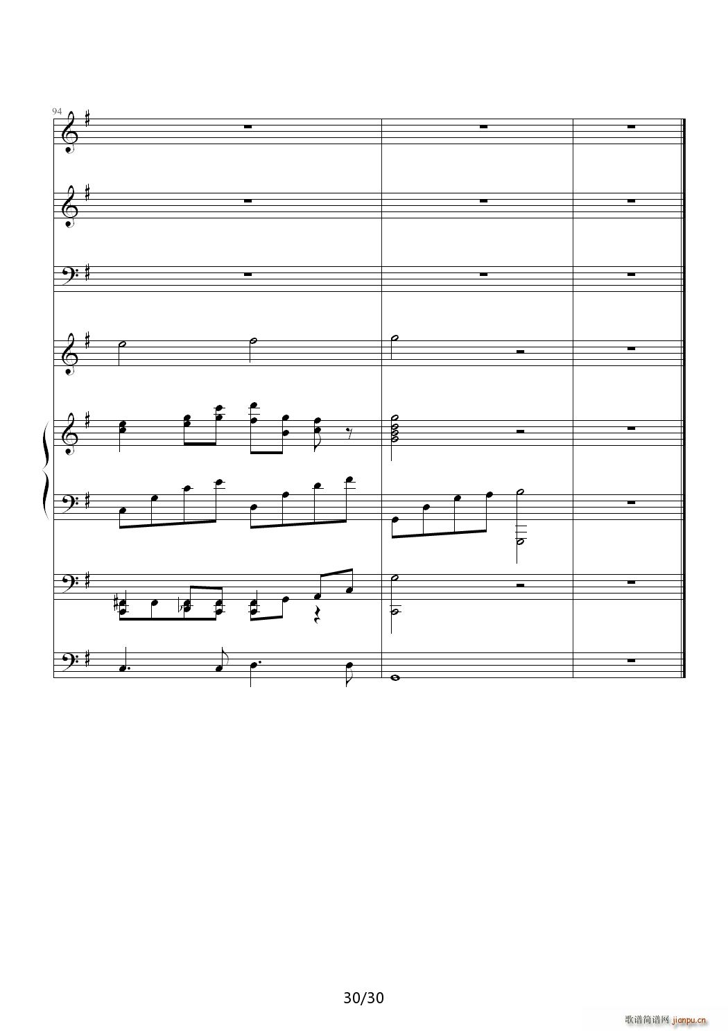 金牛座 Taurus G调(钢琴谱)30