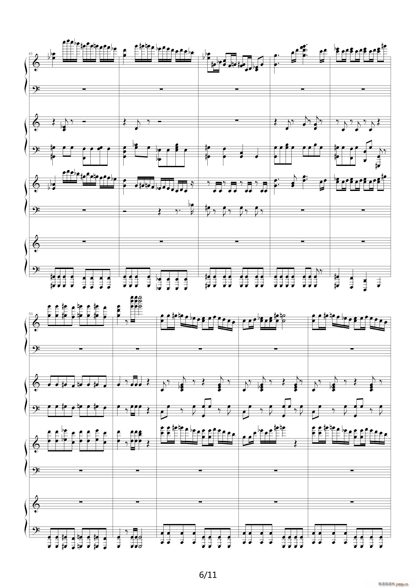 Fuego C调(钢琴谱)6