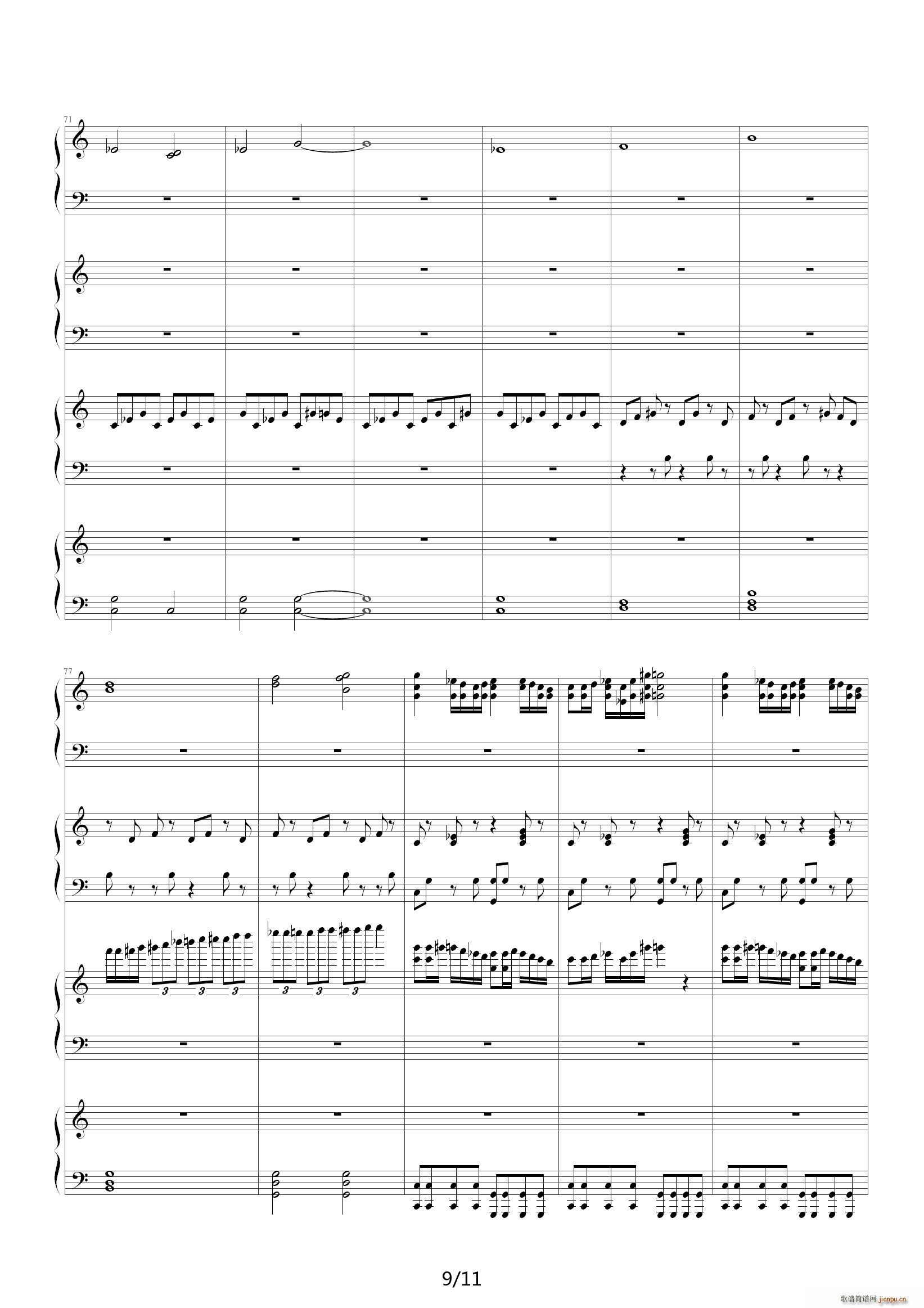 Fuego C调(钢琴谱)9