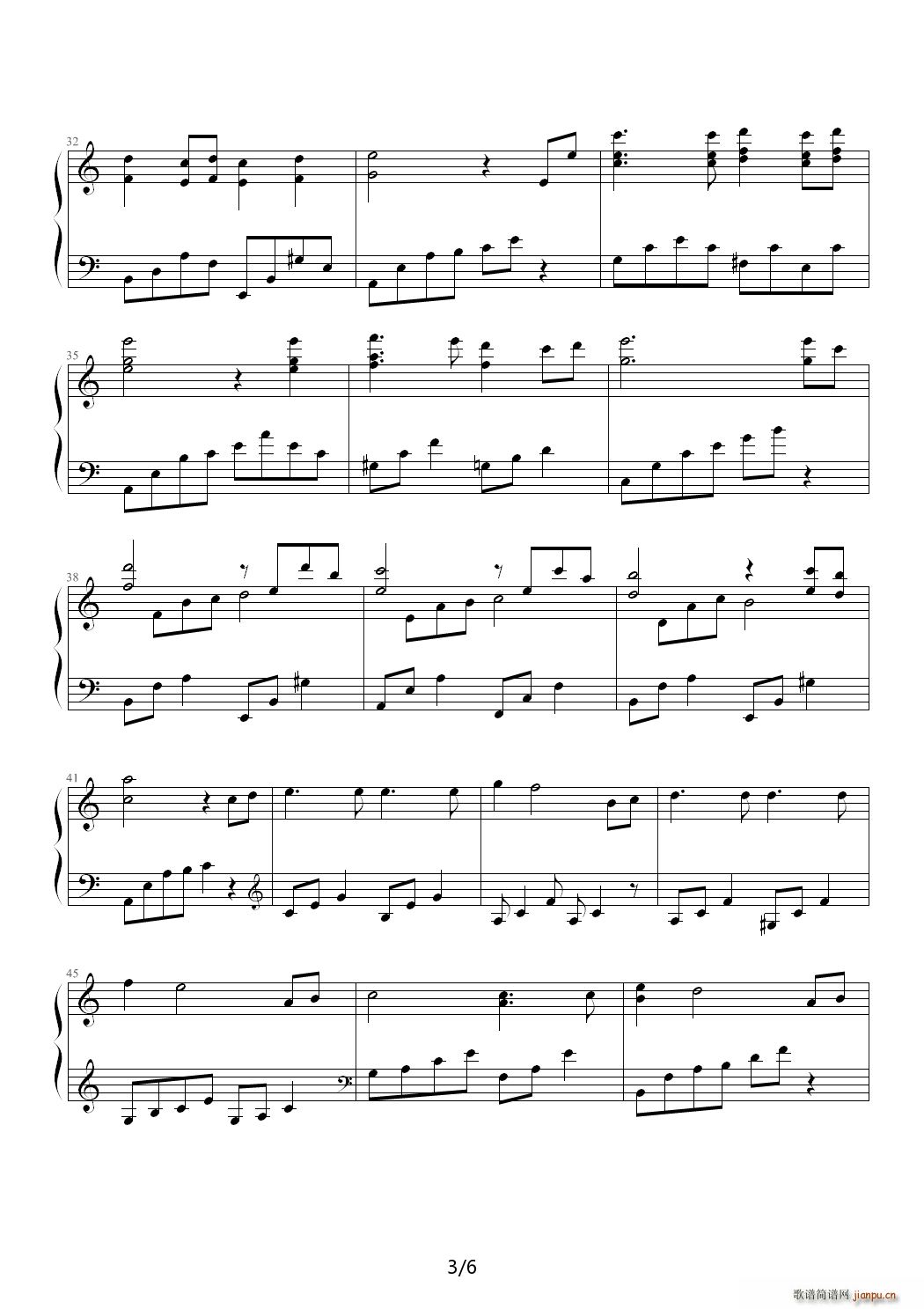 Blue Leaf C调(钢琴谱)3