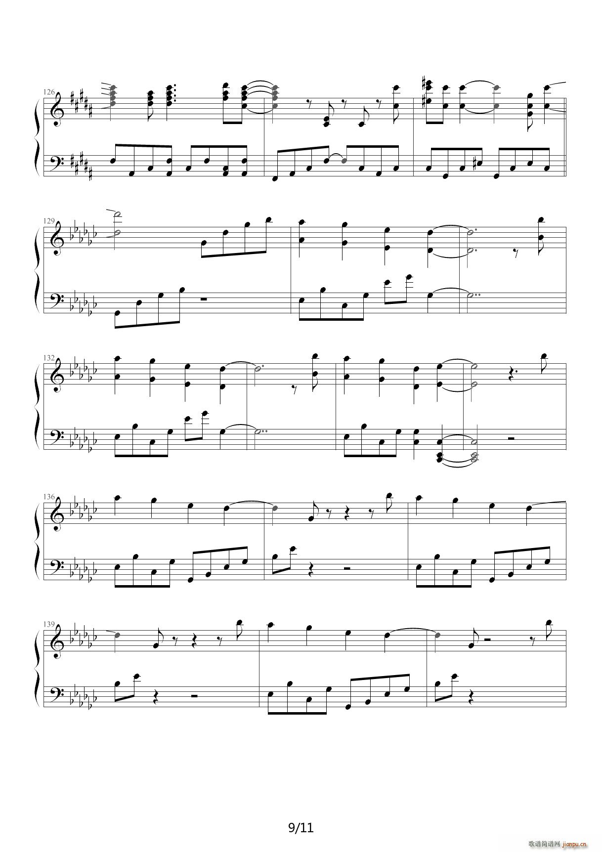 my soul your beats D调(钢琴谱)9