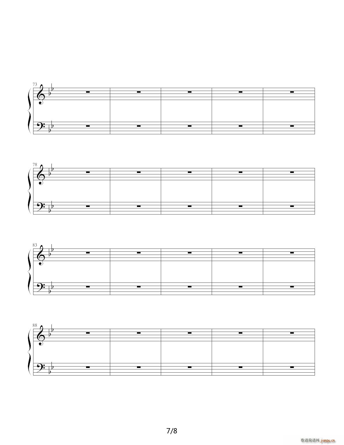 转动 A调(钢琴谱)7