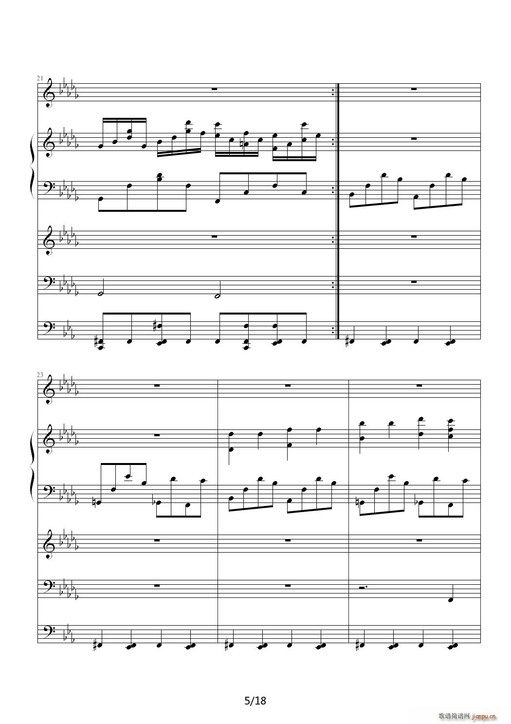 Lost Love 降D调(钢琴谱)5