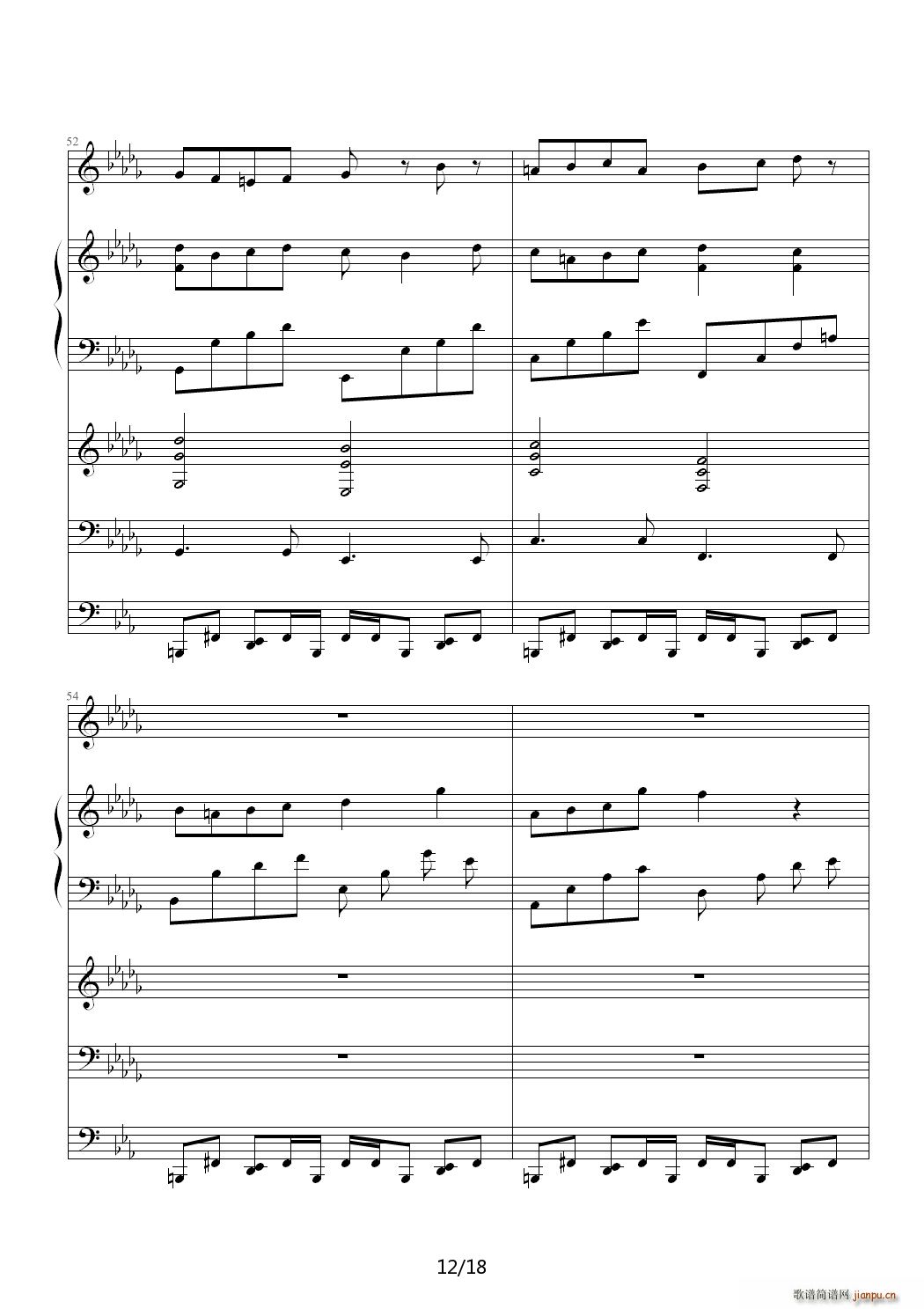 Lost Love 降D调(钢琴谱)12