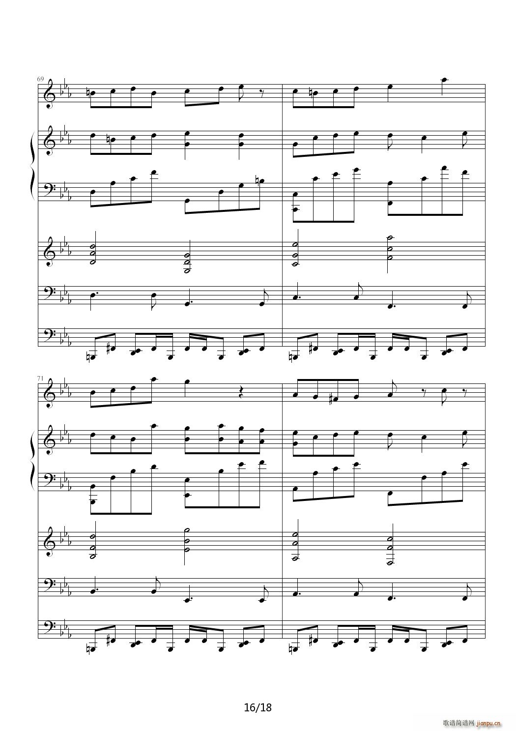 Lost Love 降D调(钢琴谱)16