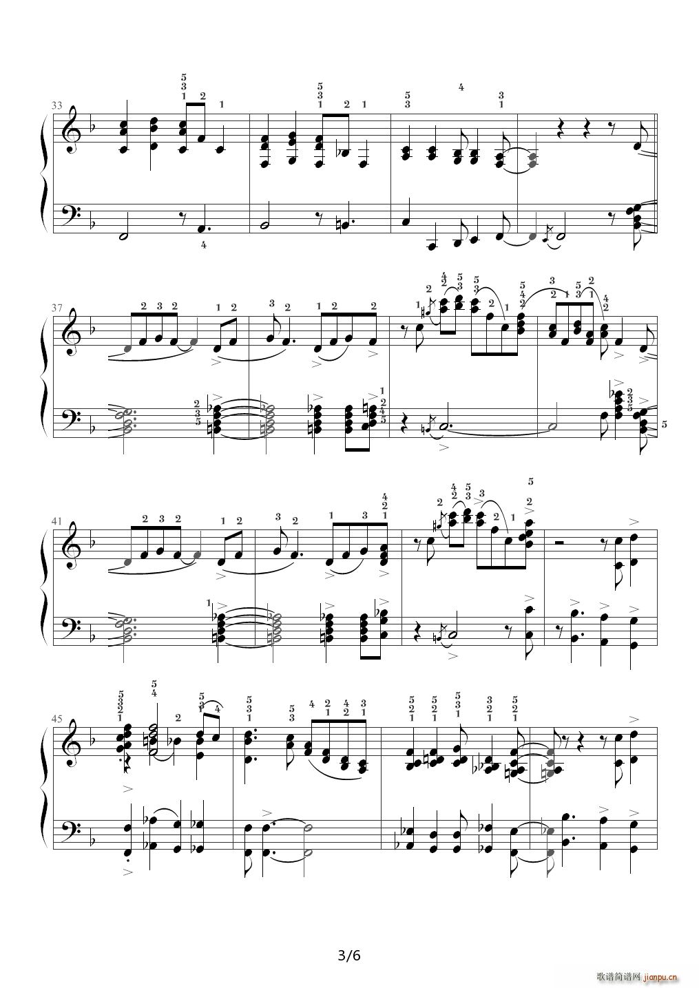 Hallelujah Time F调(钢琴谱)3