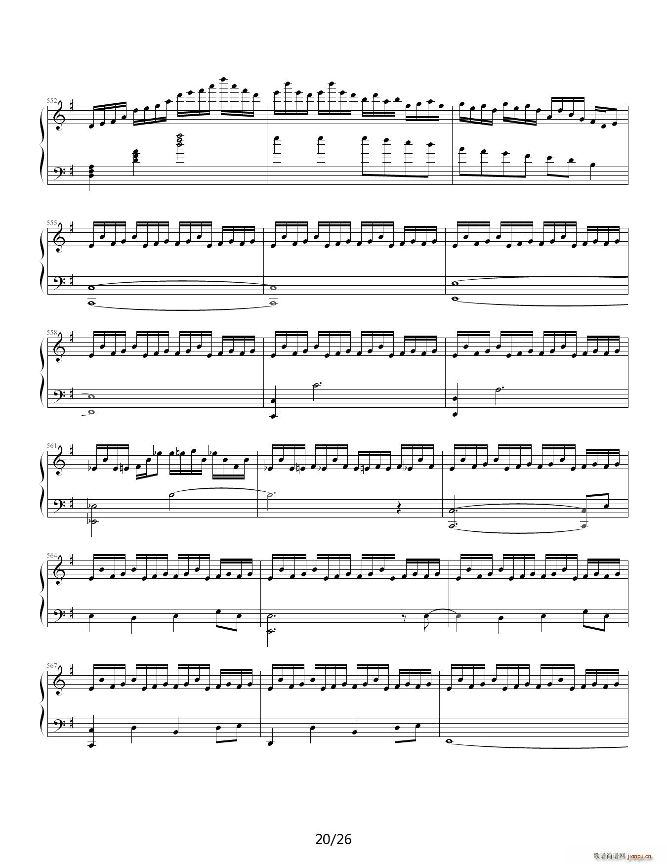 狂荬物w翔幻想 88IP酷使h 降A调(钢琴谱)20