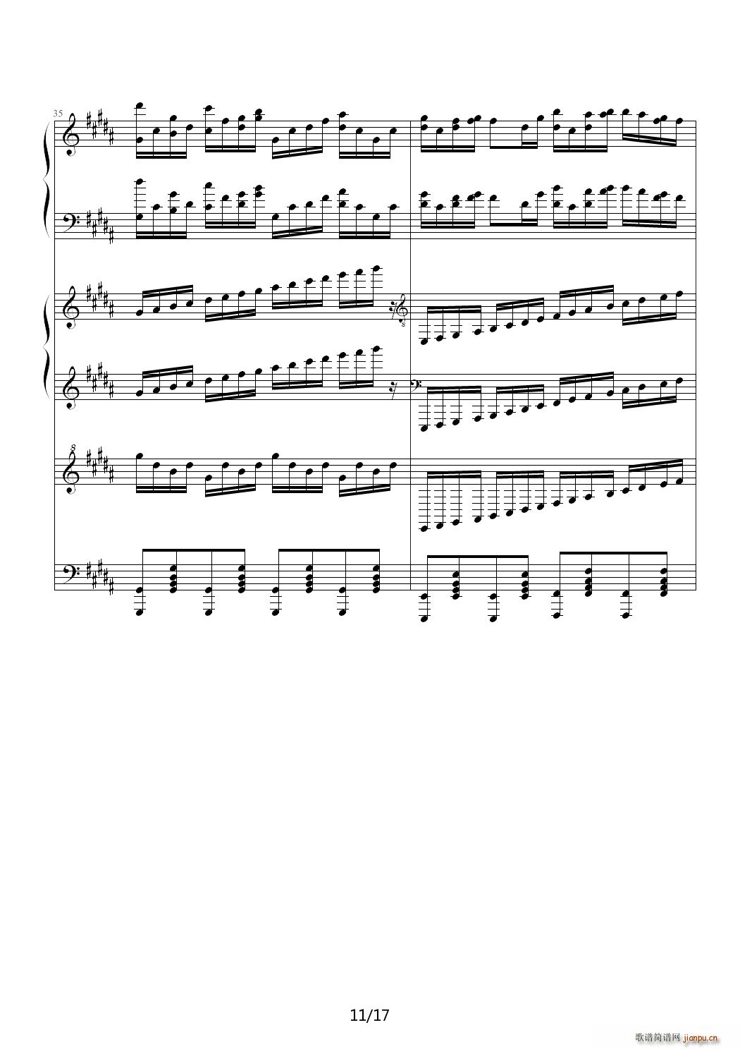 万年幻想乡 History of Utopia B调(钢琴谱)11