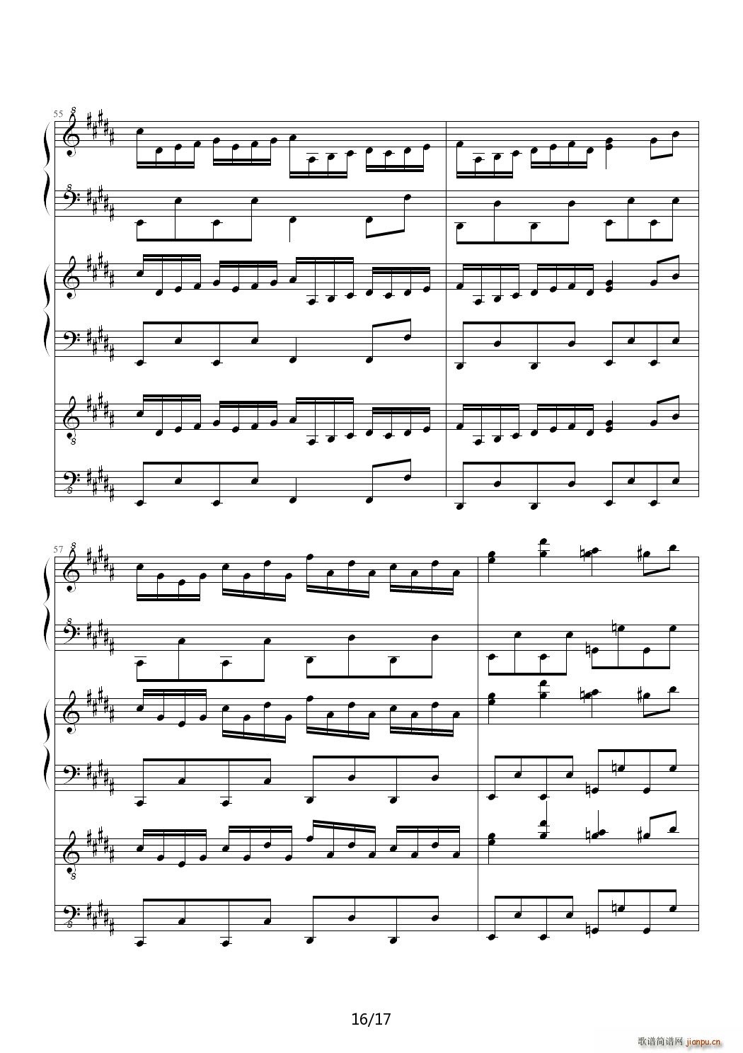 万年幻想乡 History of Utopia B调(钢琴谱)16