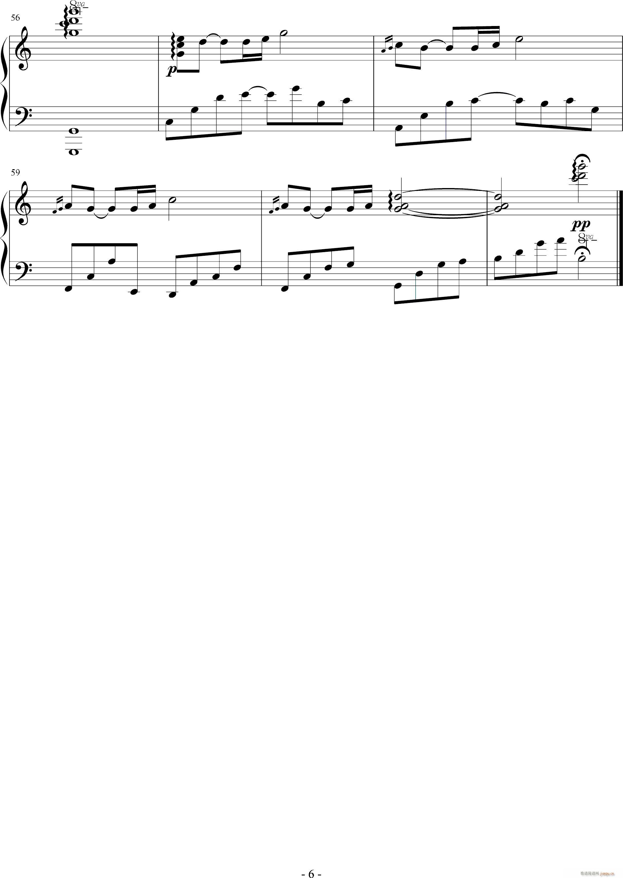 The tip of the tender(钢琴谱)6