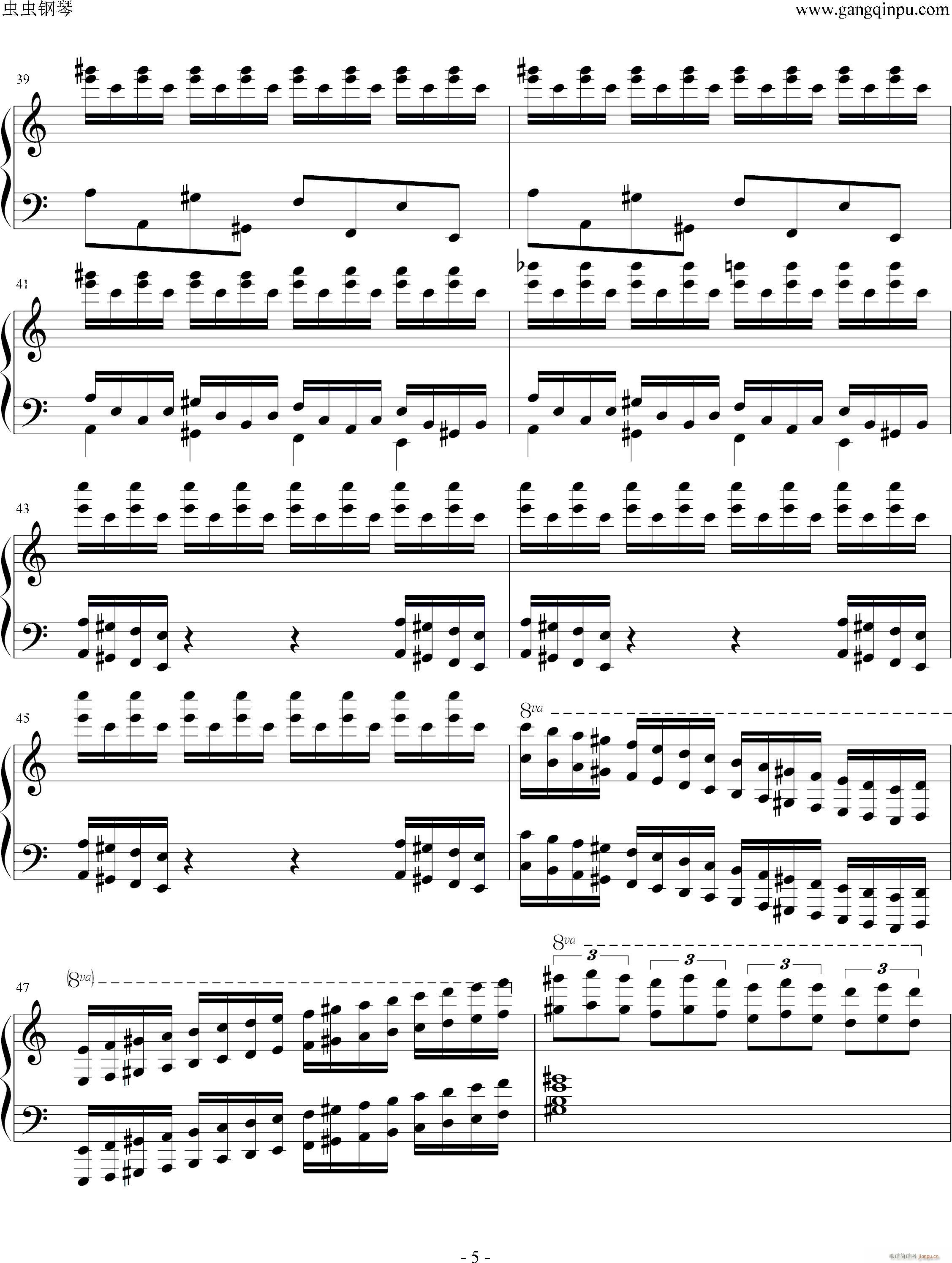 快开学了(钢琴谱)5