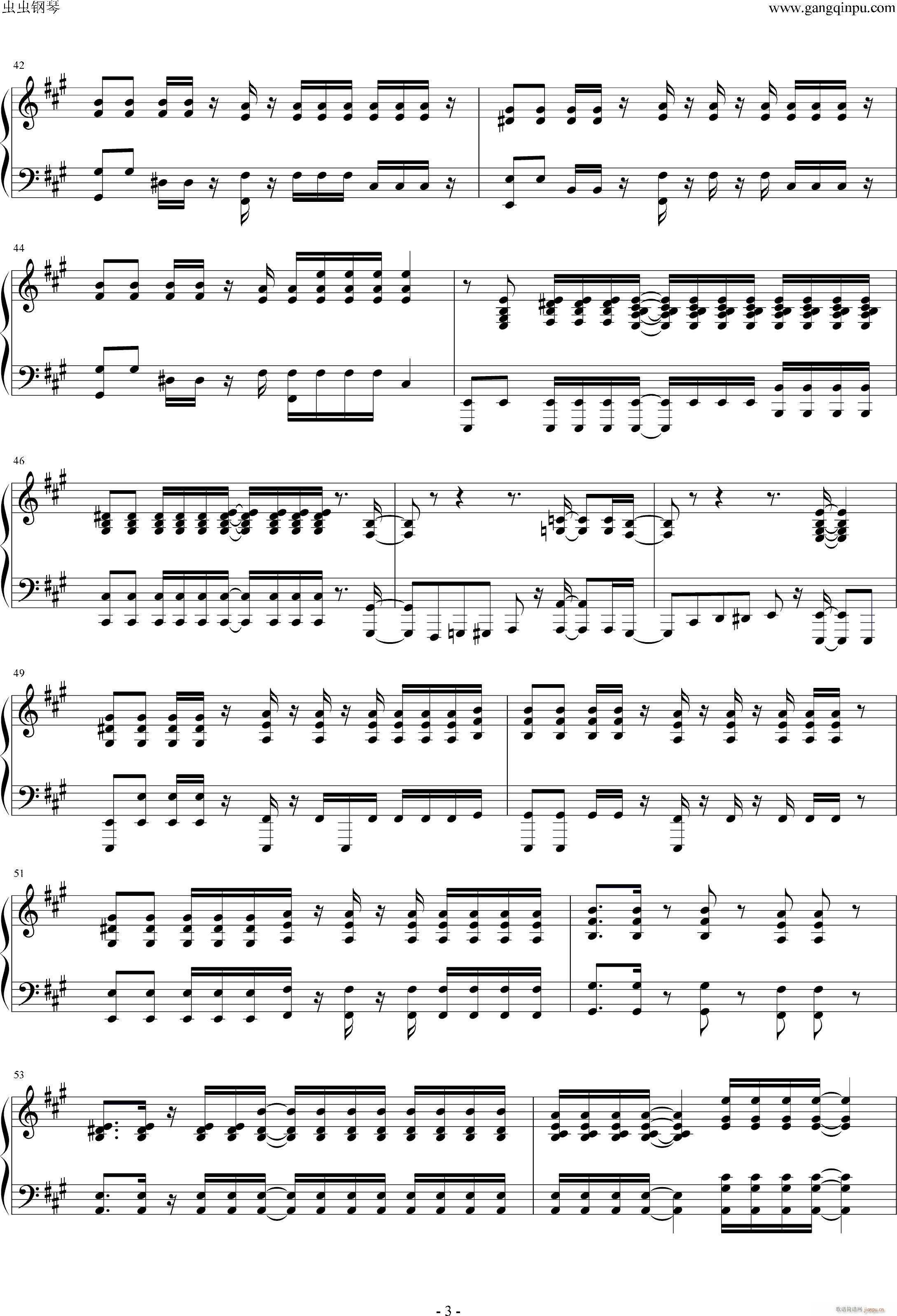 太阳练习曲 钢琴版 Etude of the sun piano version(钢琴谱)3