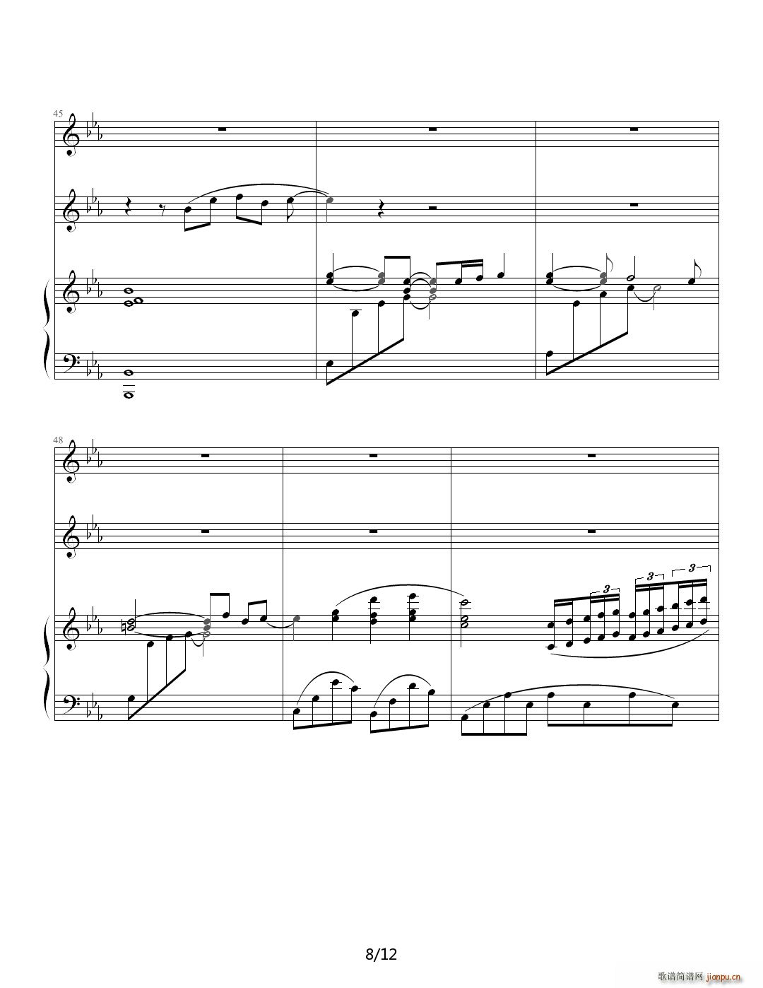 周杰伦 屋顶 弹唱版(钢琴谱)8