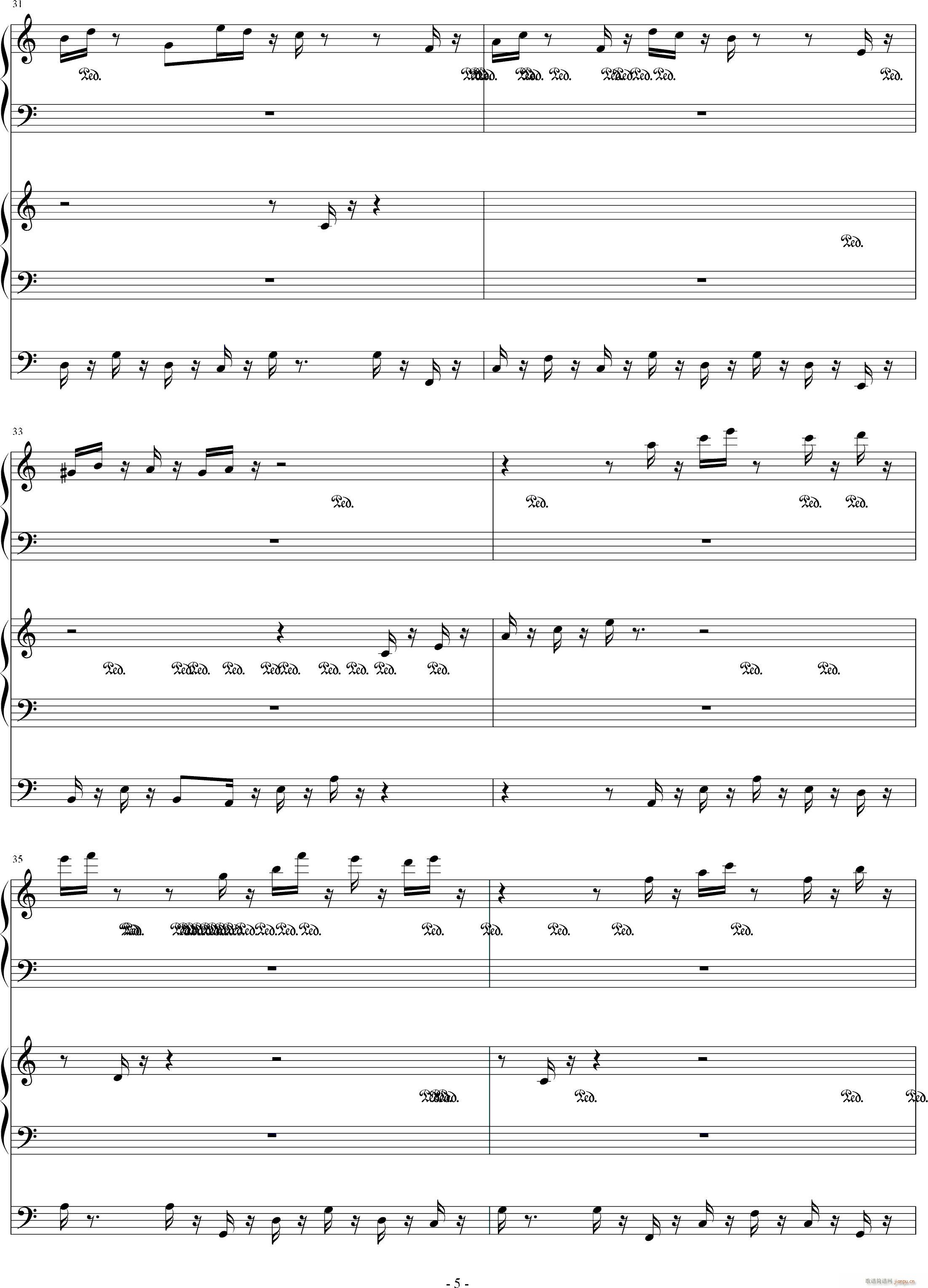 最后的夜晚(钢琴谱)5