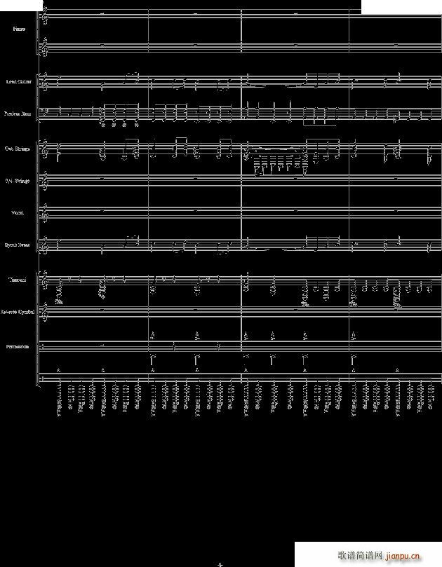 v3劲乐团 完美震撼(钢琴谱)6