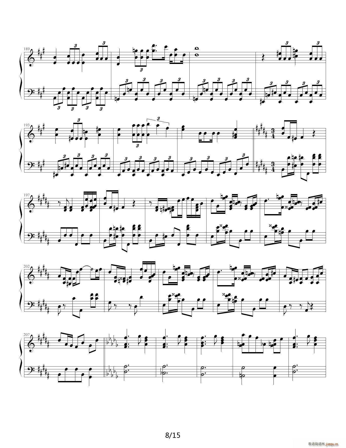 口袋妖怪Pokemon F调(钢琴谱)8