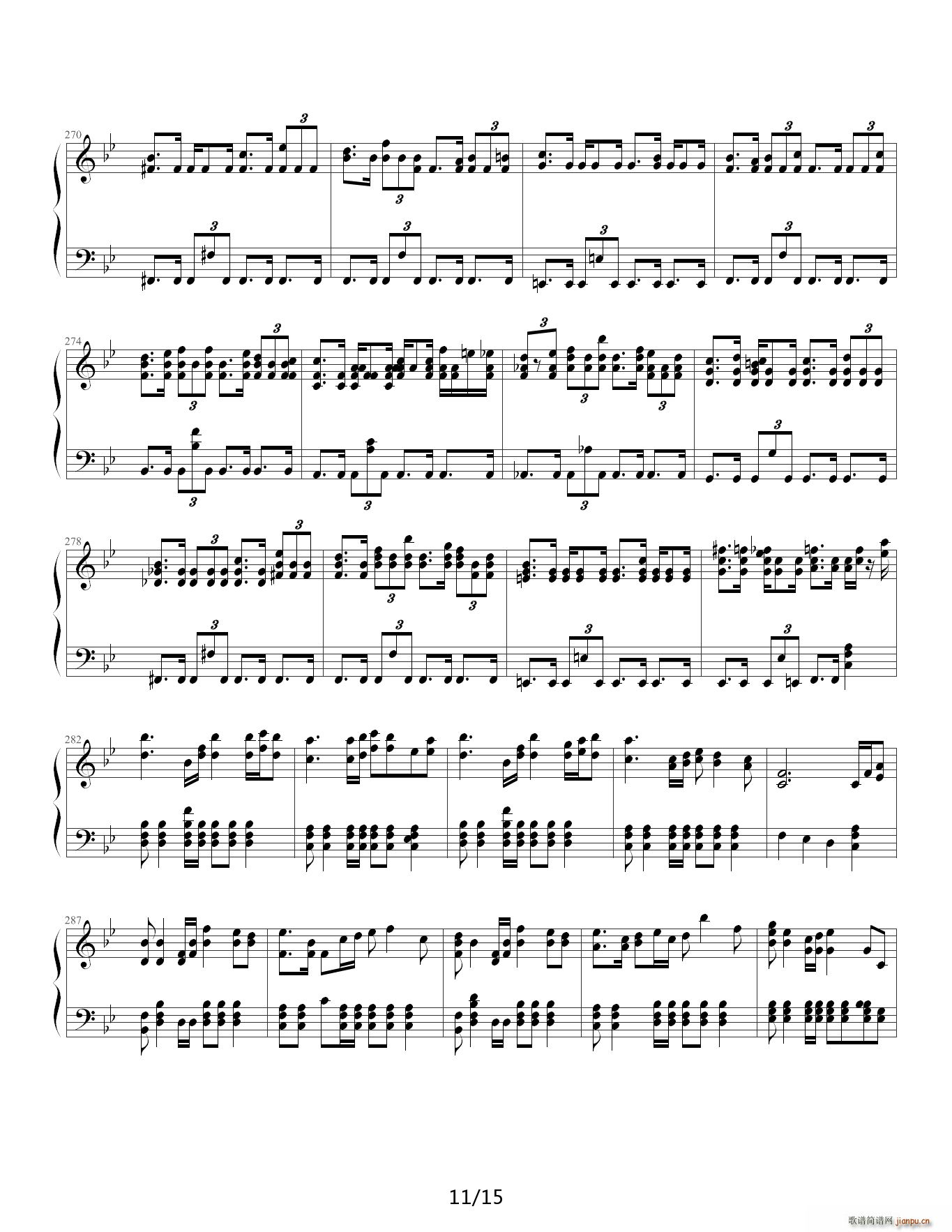 口袋妖怪Pokemon F调(钢琴谱)11