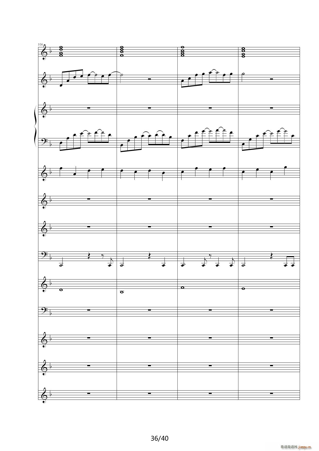 Dream in Paradise F调(钢琴谱)36