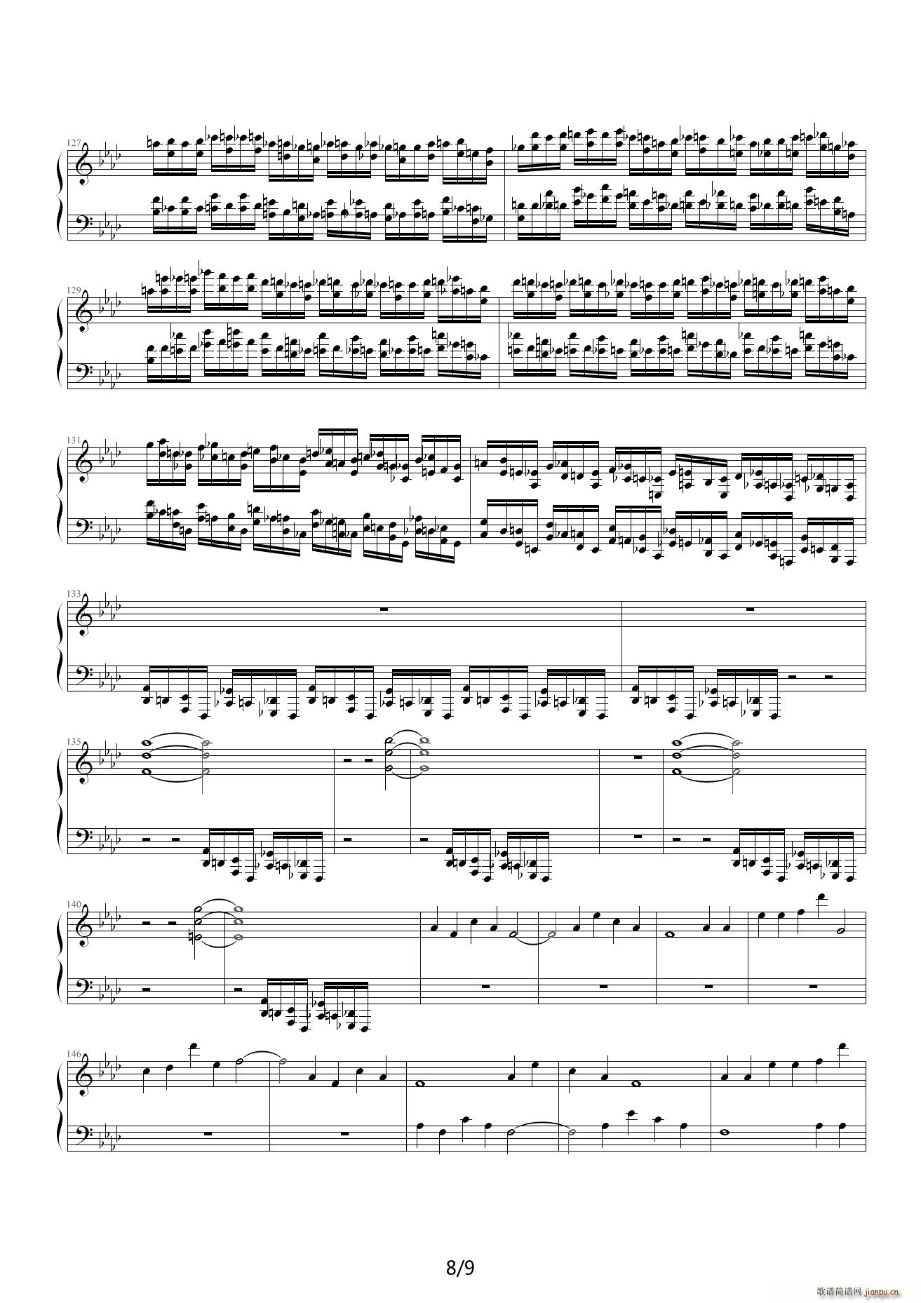 24首前奏曲之6 降A调(钢琴谱)8