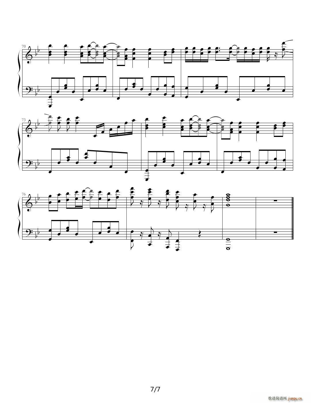 Ray of Illuminati 极速版 降B调(钢琴谱)7