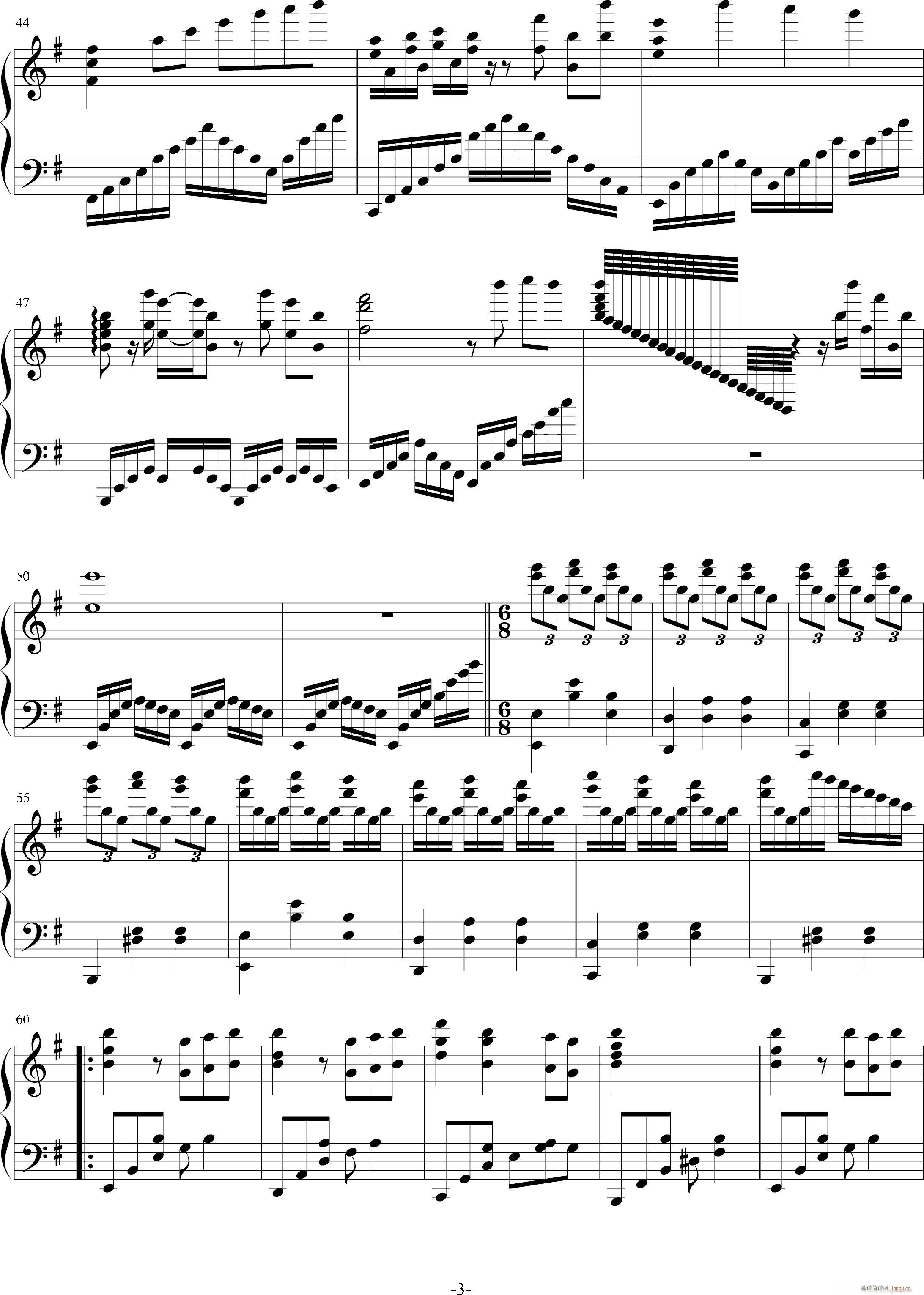 古人偶的光阴(钢琴谱)3