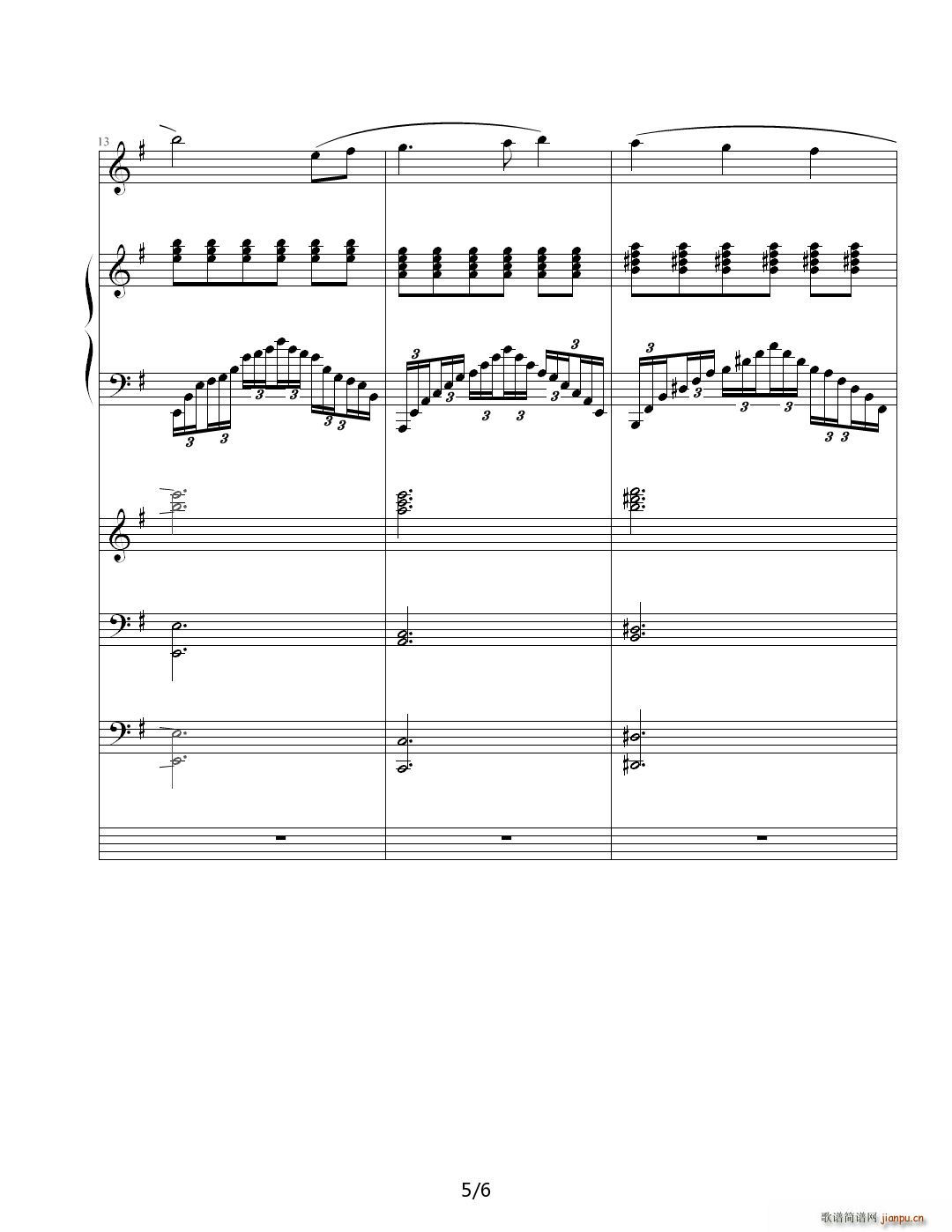 Dark Angel G调(钢琴谱)5