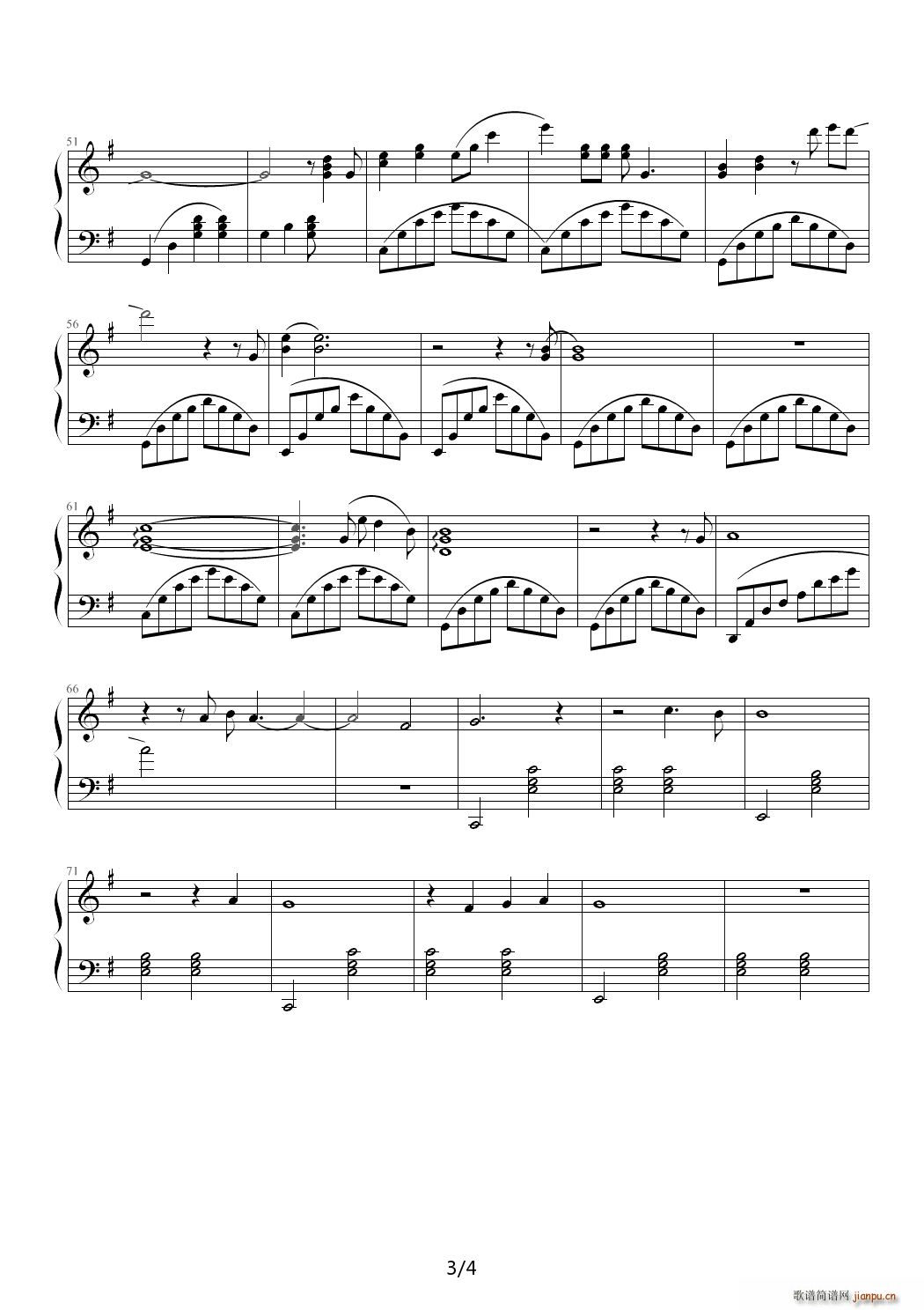 Precious Burden G调(钢琴谱)3