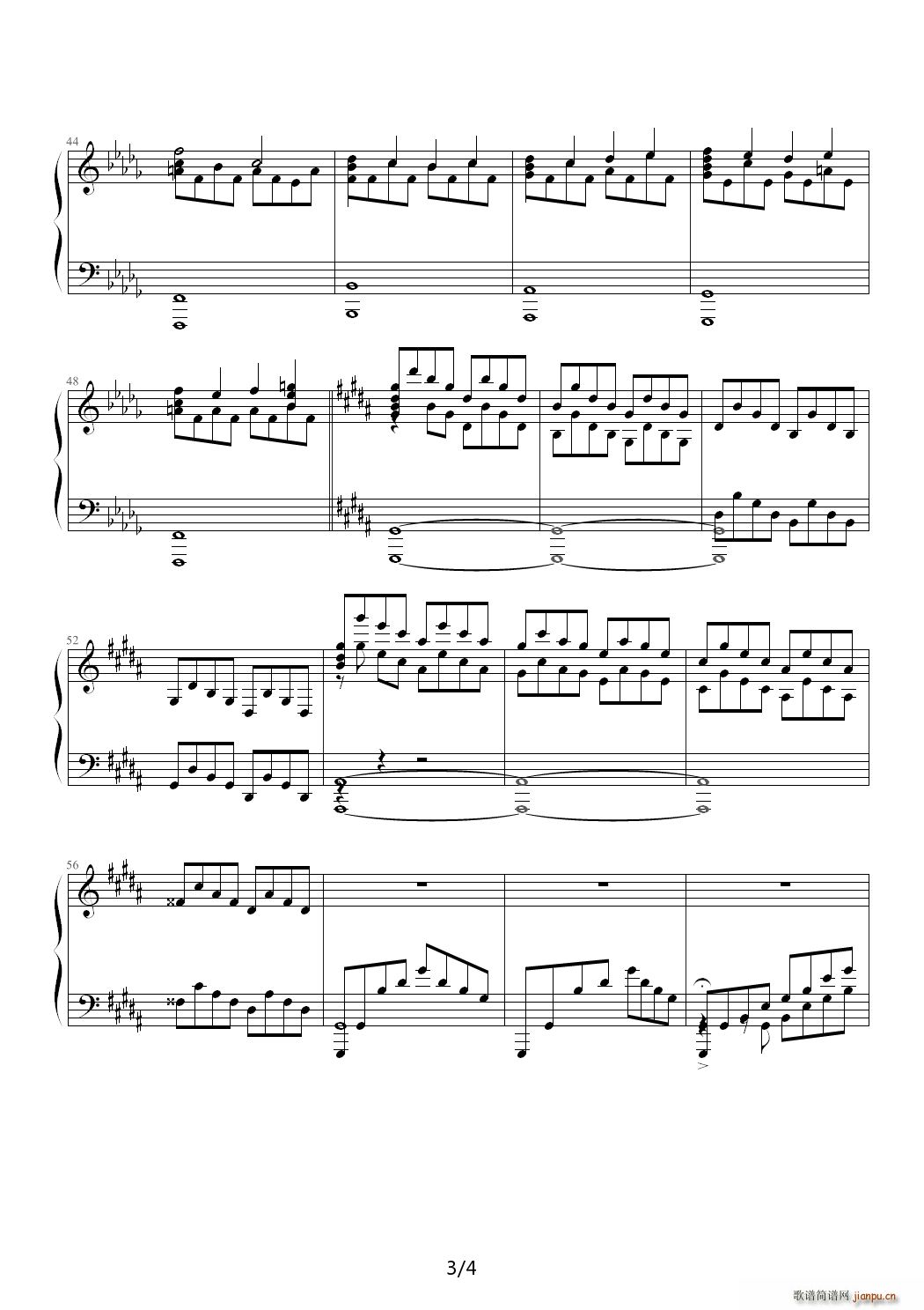26 Prelude 降B调(钢琴谱)3