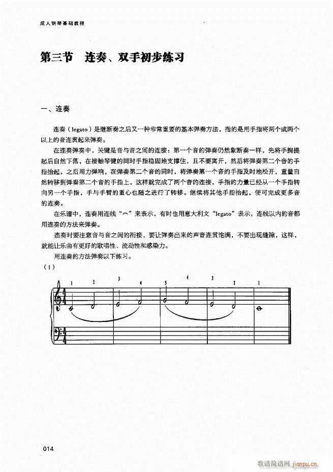 成人钢琴基础教程目录1 80(钢琴谱)16