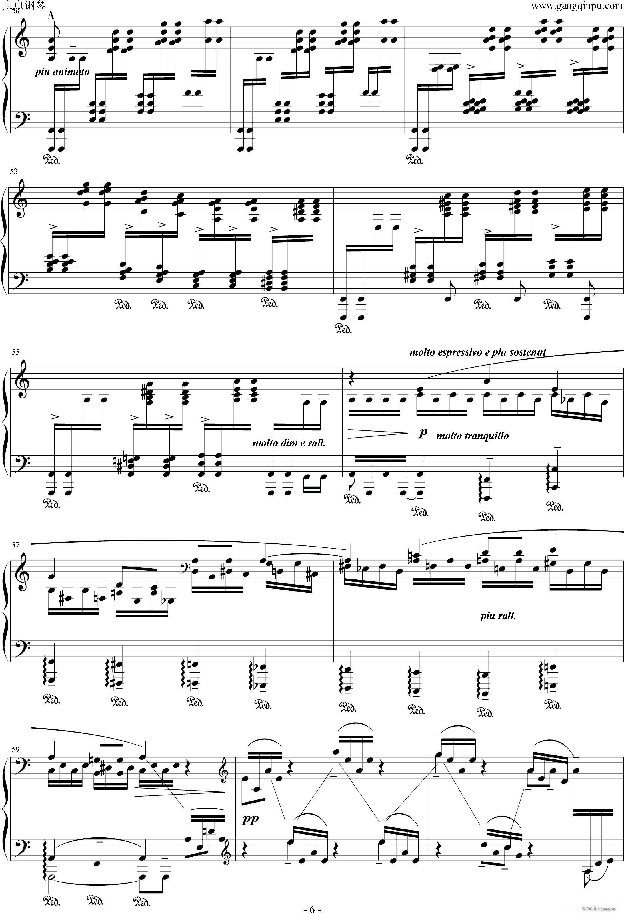 爪哇组曲 第一首(钢琴谱)6