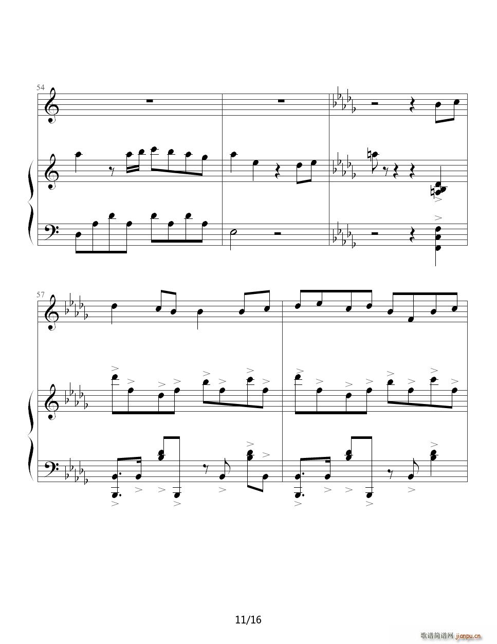 杀手 C调(钢琴谱)11