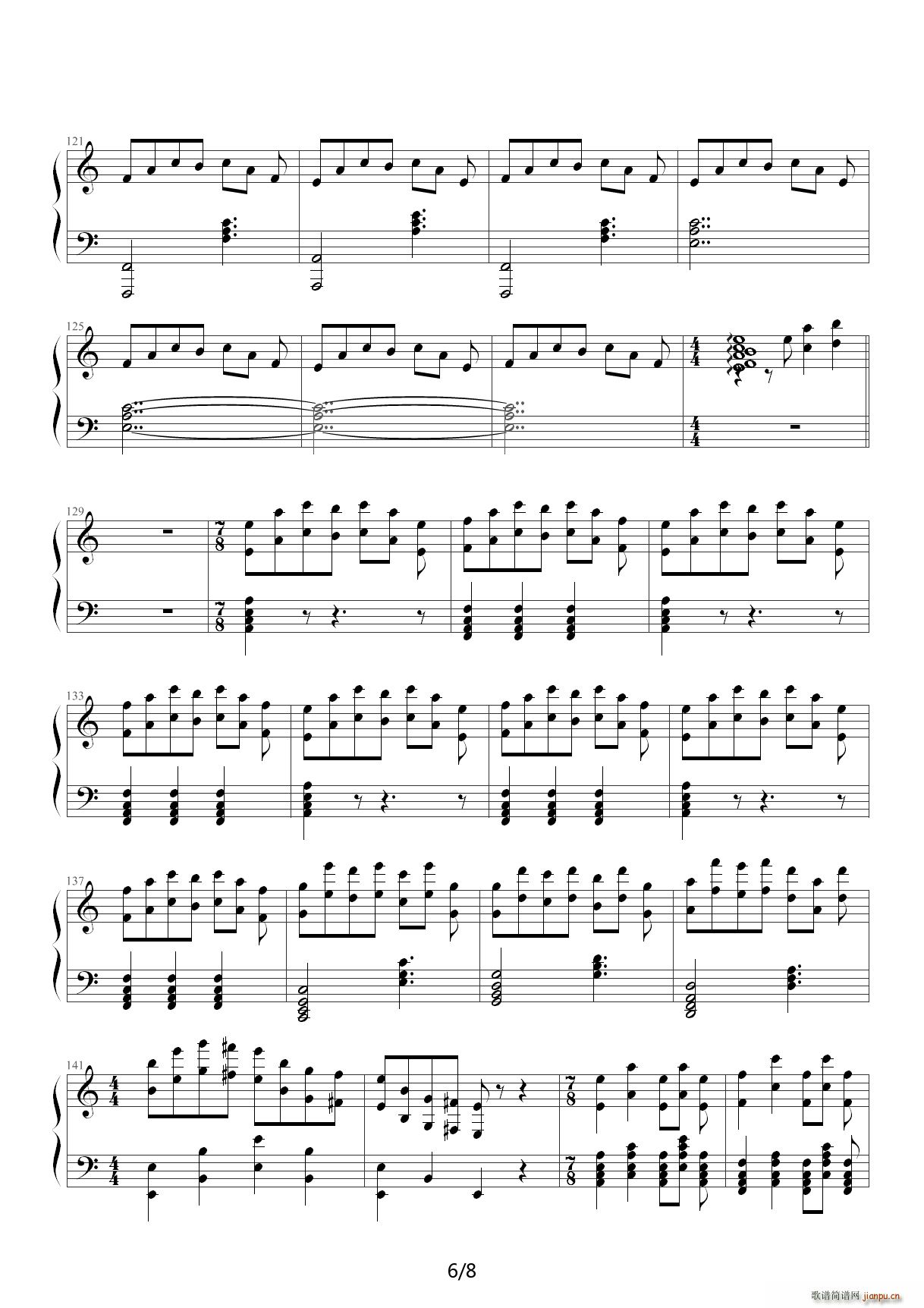 Butterfly dance C调(钢琴谱)1