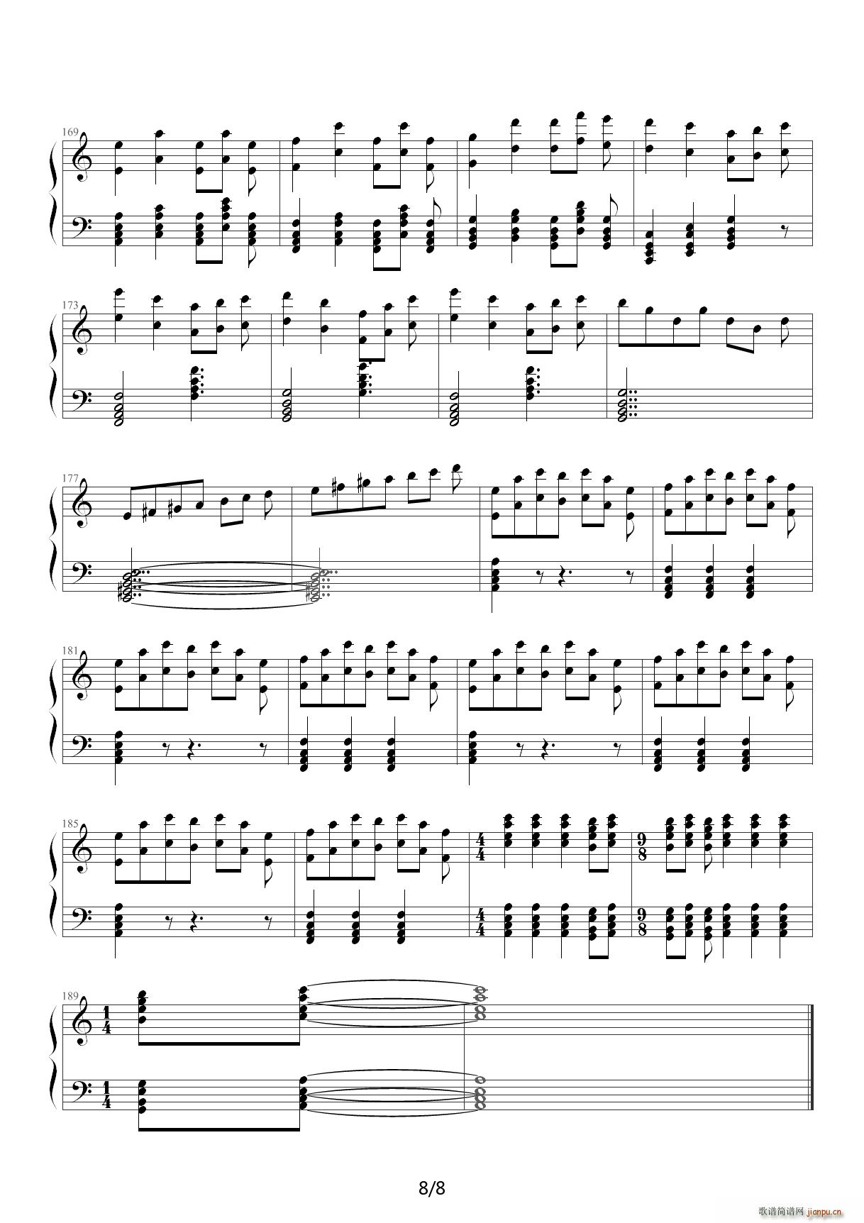 Butterfly dance C调(钢琴谱)8