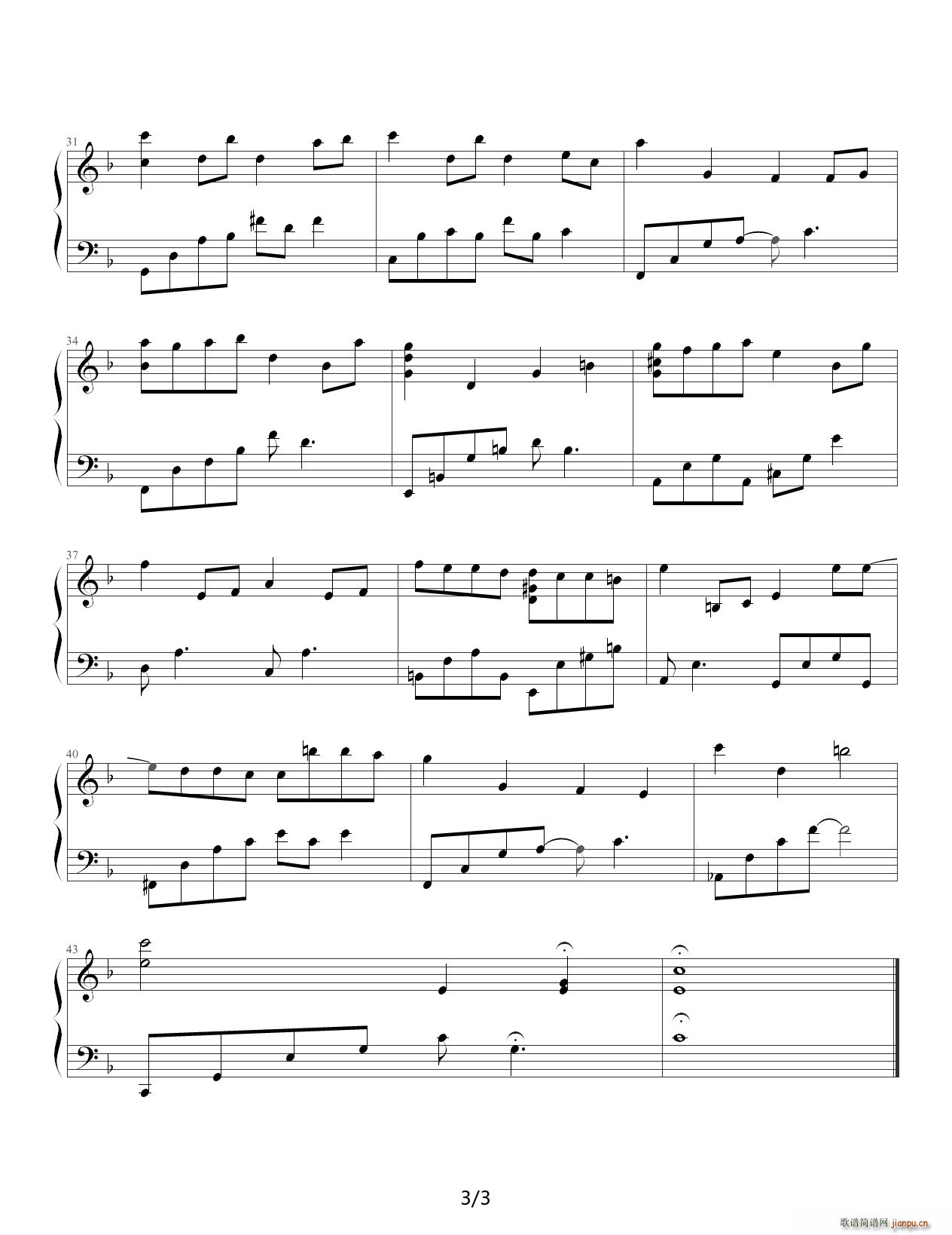 Mika s Song F调(钢琴谱)3