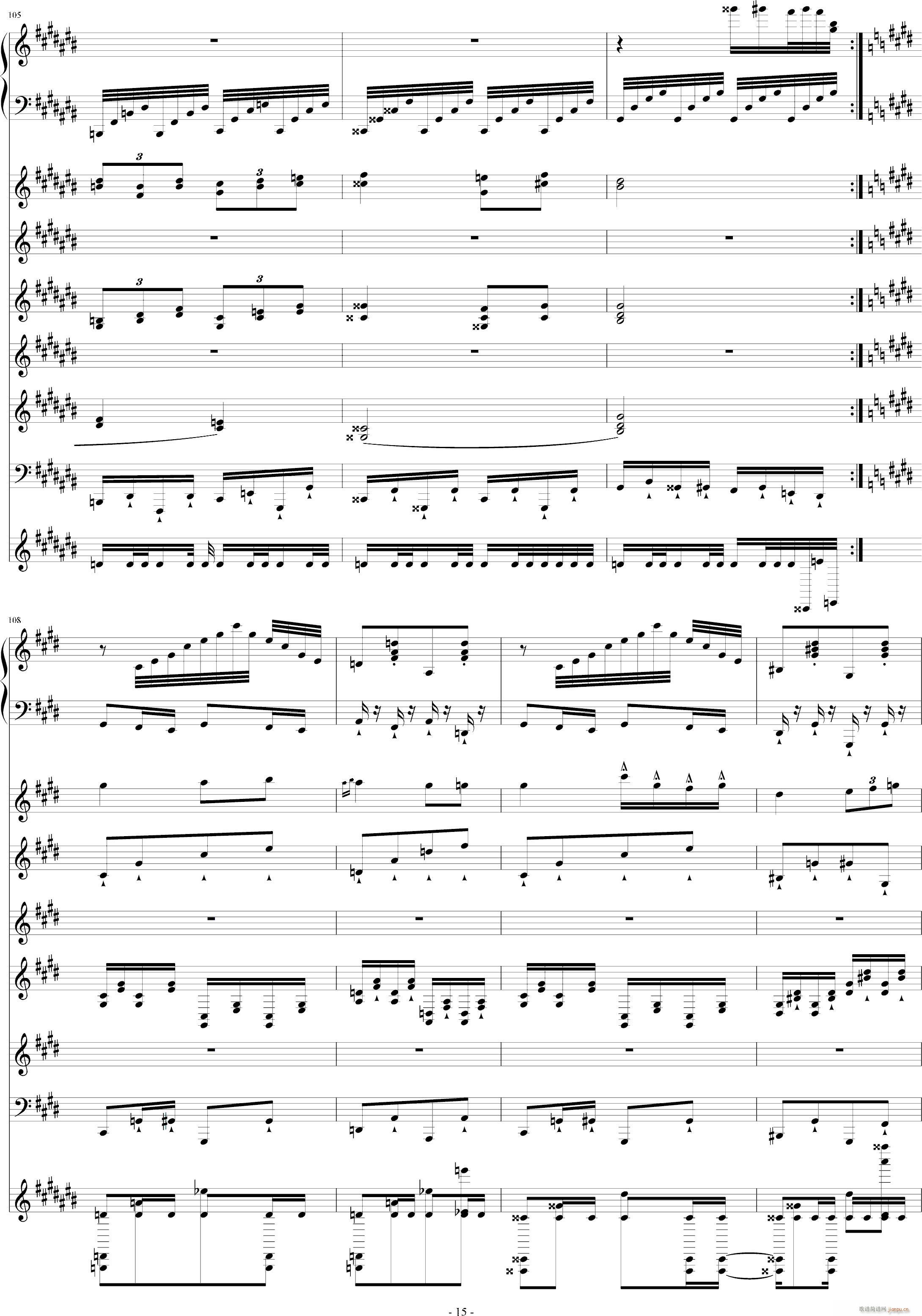 马之歌 2014新年贺曲(钢琴谱)15