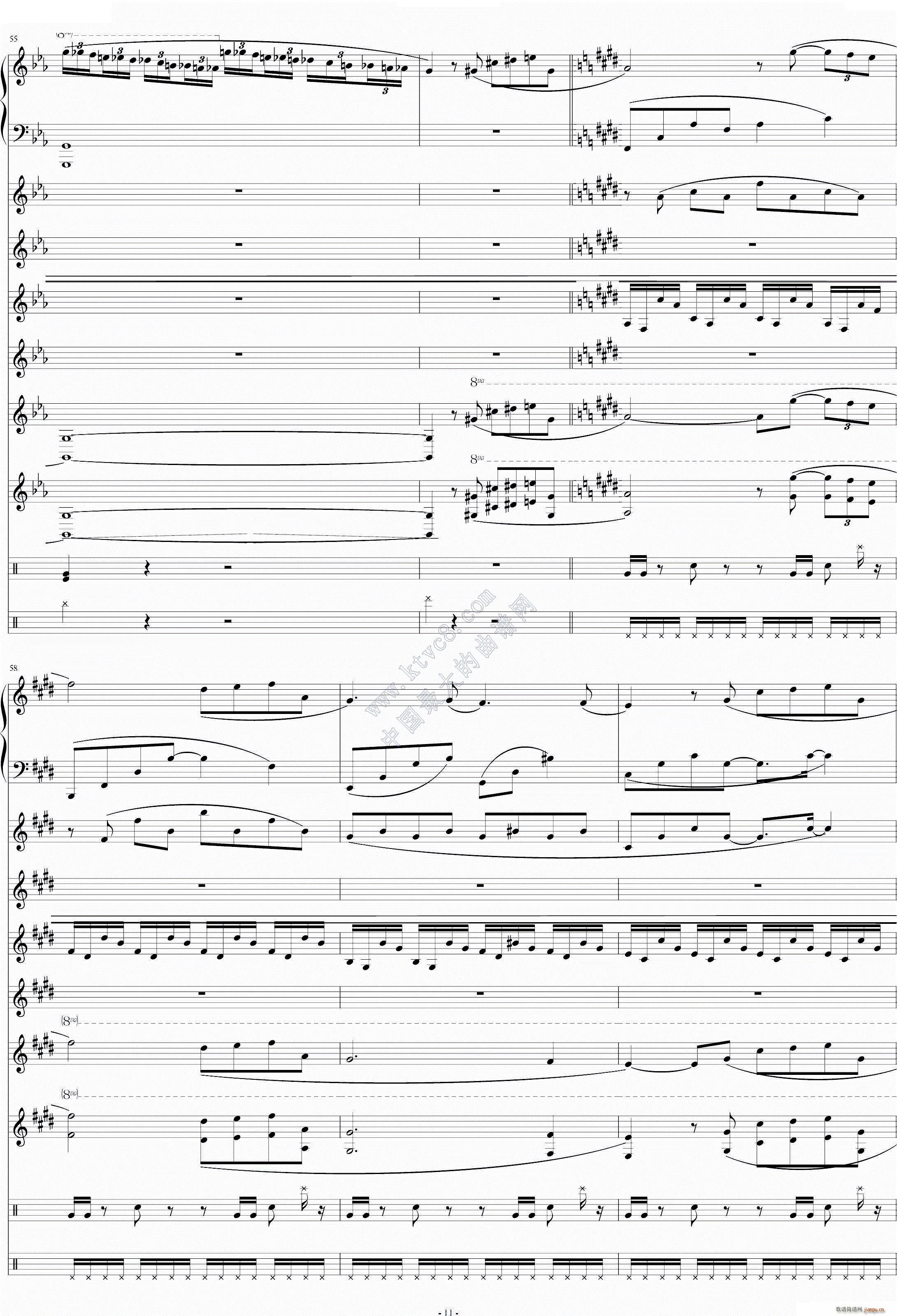 利鲁之歌 leeloos theme(钢琴谱)11