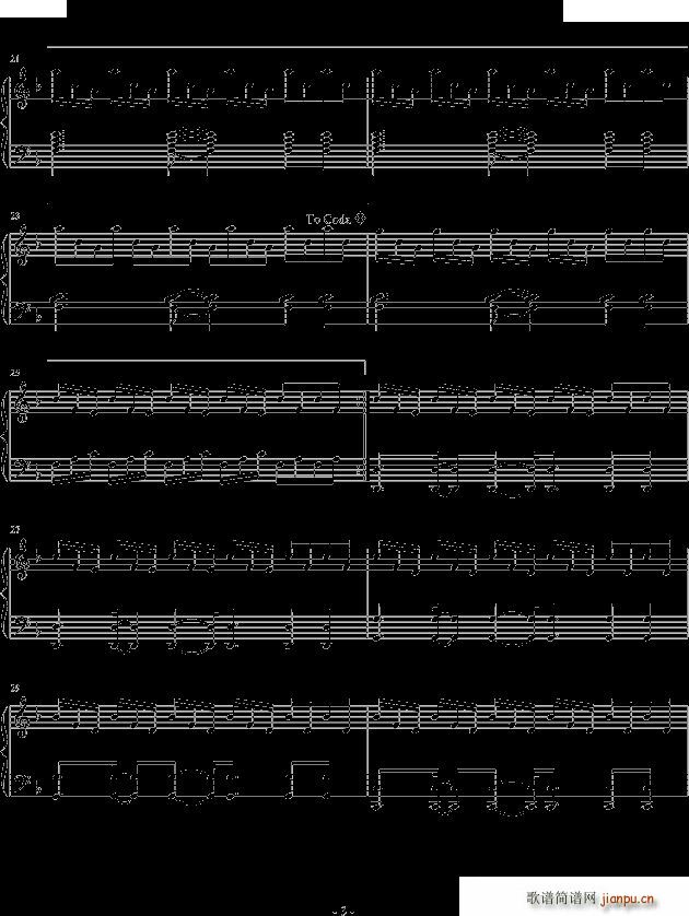 the sunbeams they scatter(钢琴谱)3